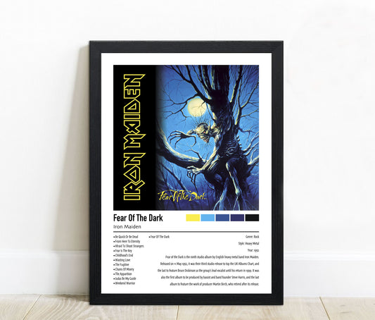 Iron Maiden | Fear Of The Dark | Custom Album Cover Poster Print