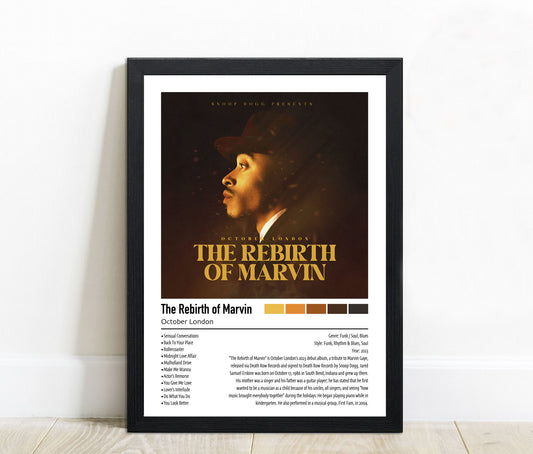 October London | The Rebirth of Marvin | Custom Album Cover Poster Print