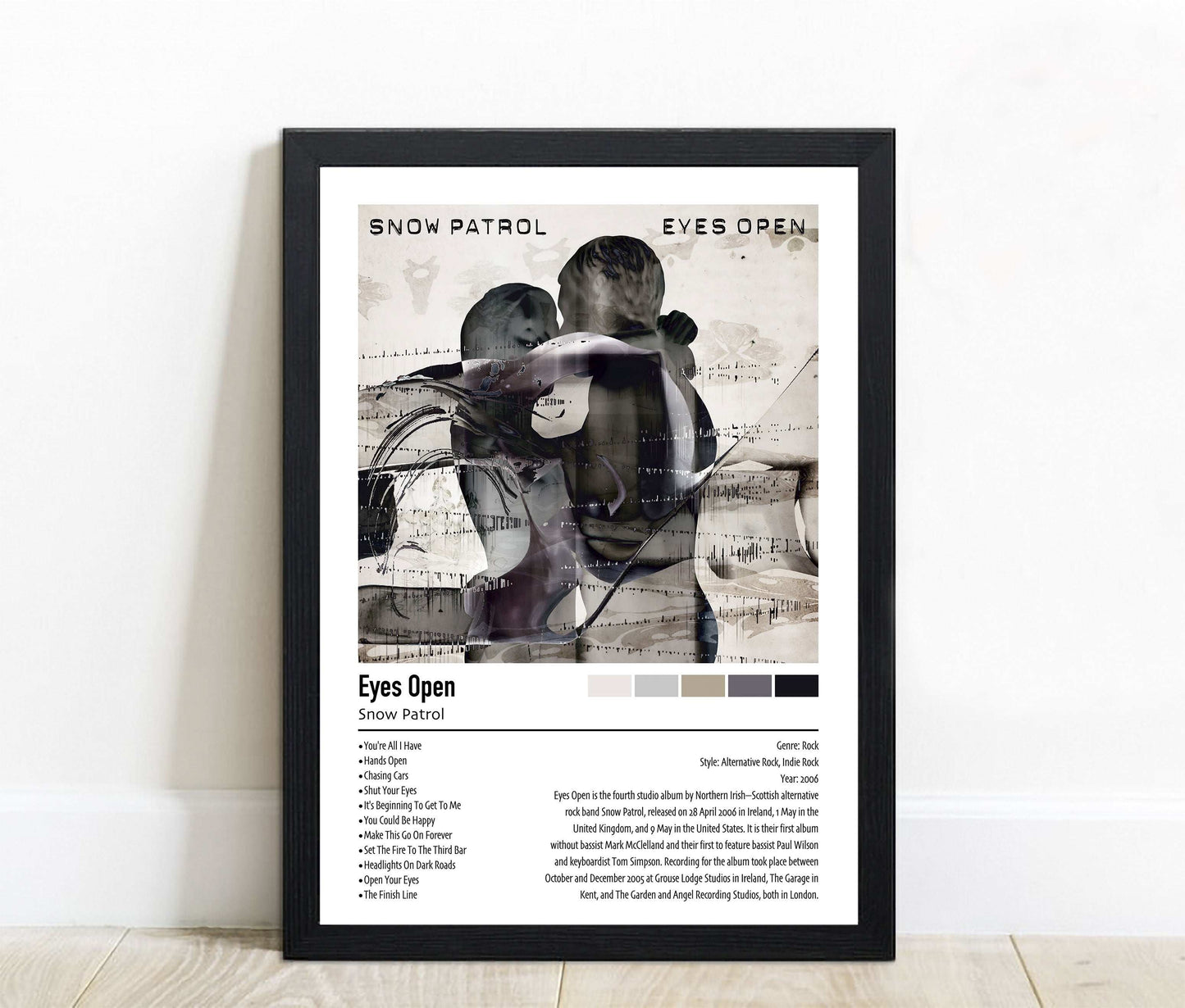 Snow Patrol | Eyes Open | Custom Album Cover Poster Print
