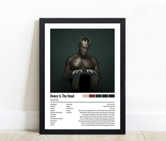 Stormzy | Heavy Is The Head | Custom Album Cover Poster Print
