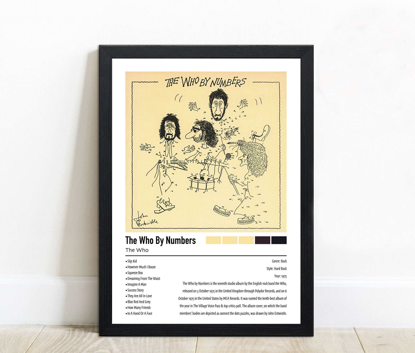 The Who | The Who By Numbers | Custom Album Cover Poster Print