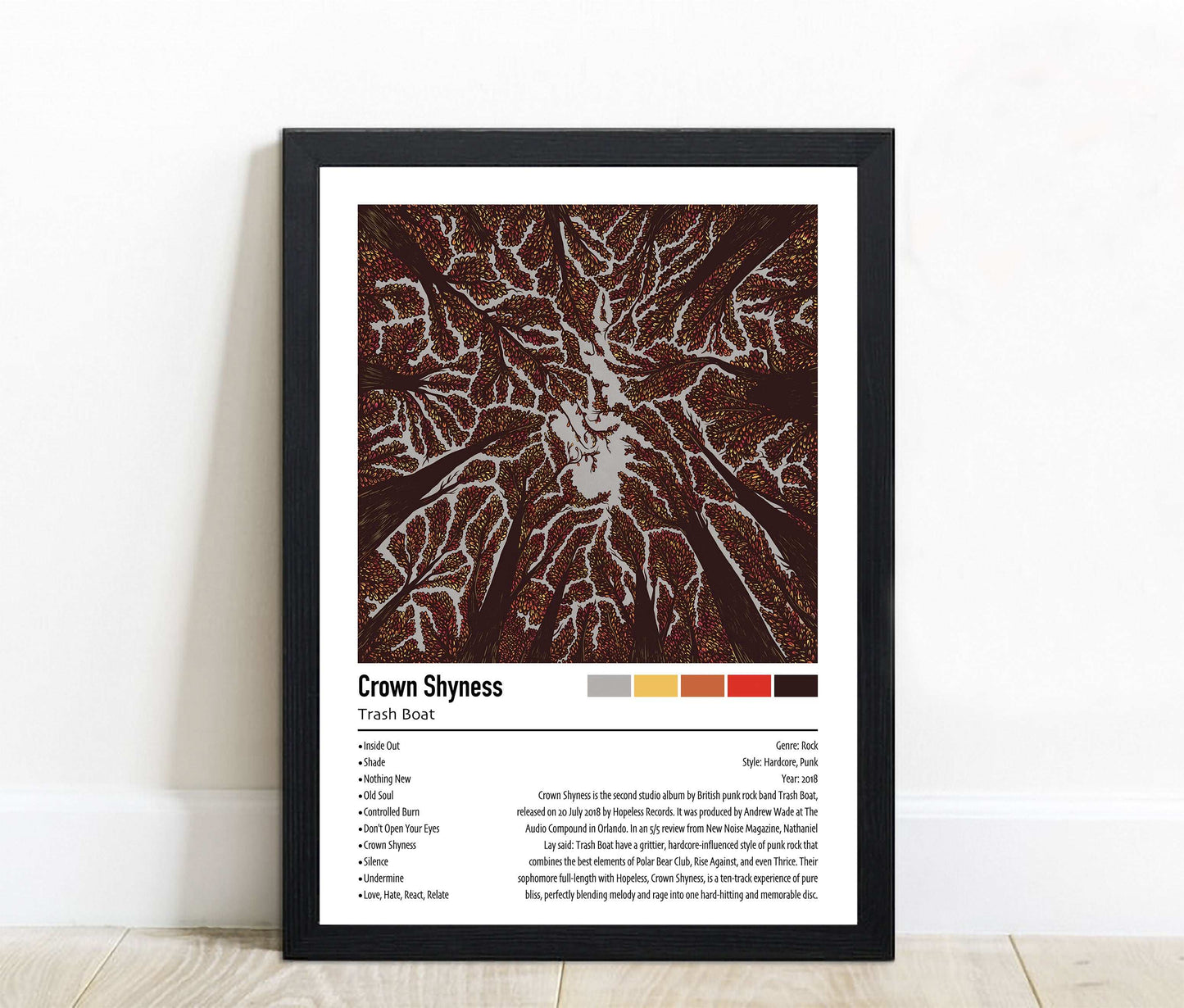 Trash Boat | Crown Shyness | Custom Album Cover Poster Print