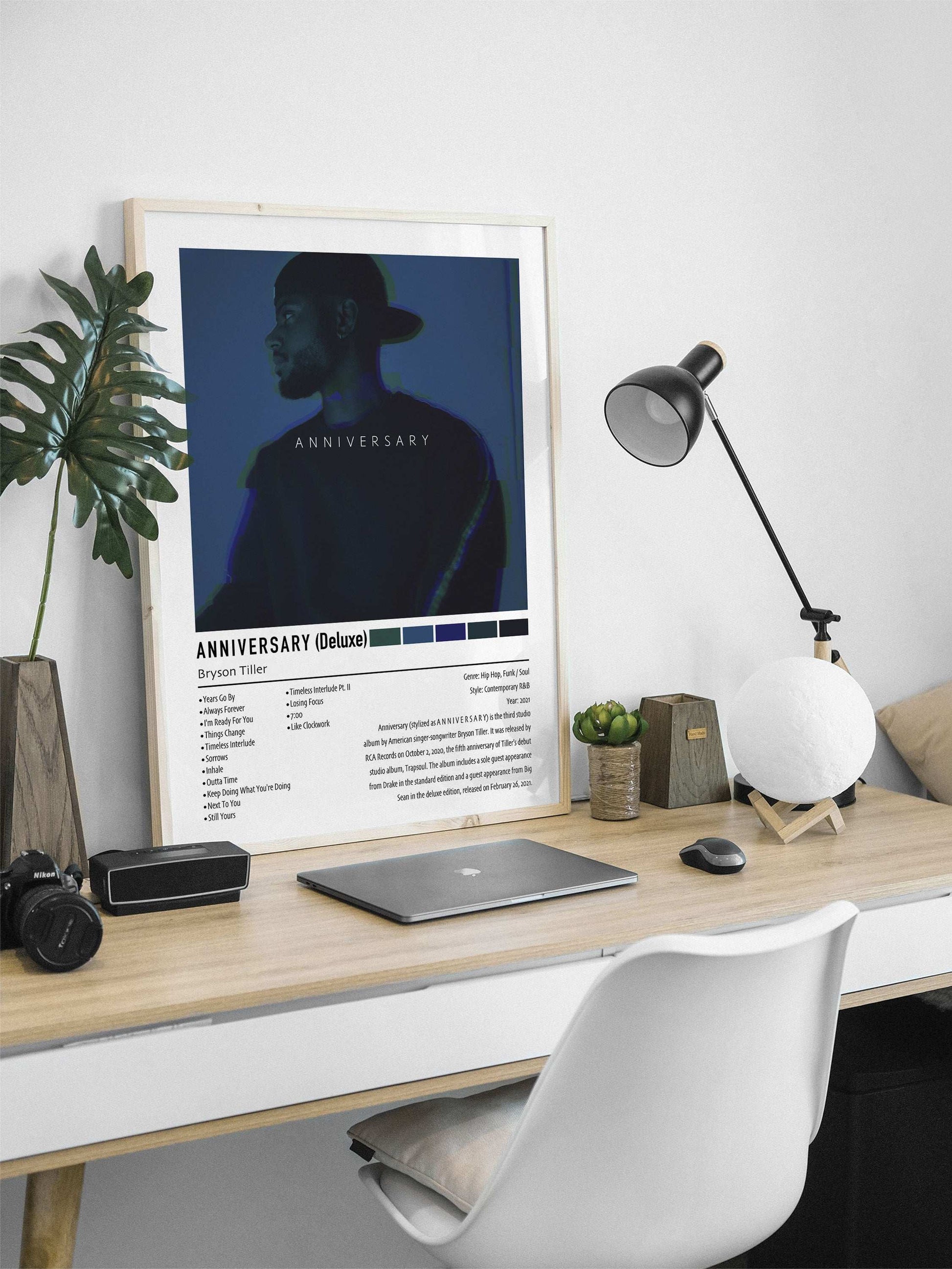 Bryson Tiller | ANNIVERSARY (Deluxe) | Custom Album Cover Poster Print