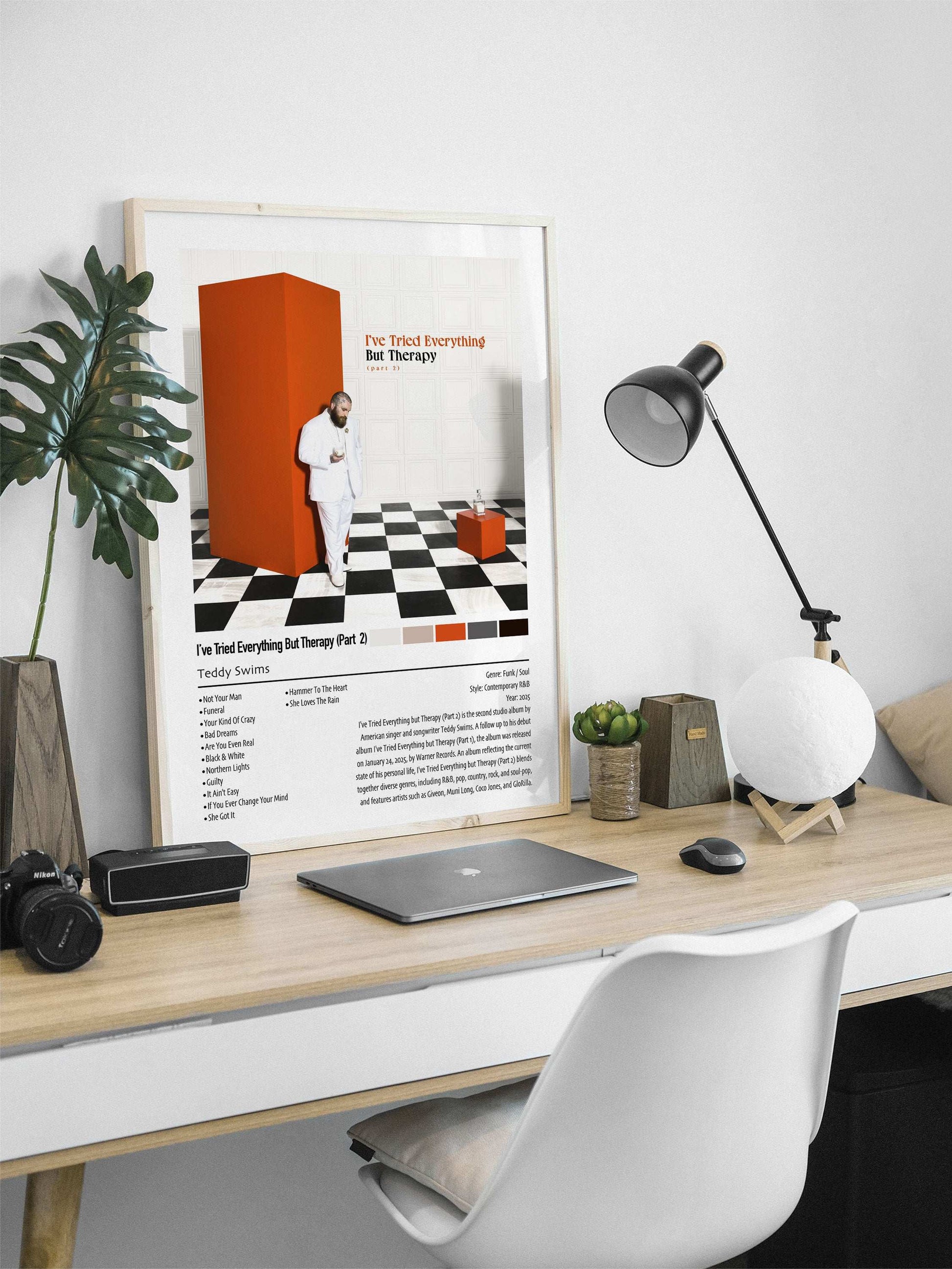 Teddy Swims | I've Tried Everything But Therapy (Part 2)| Custom Album Cover Poster Print