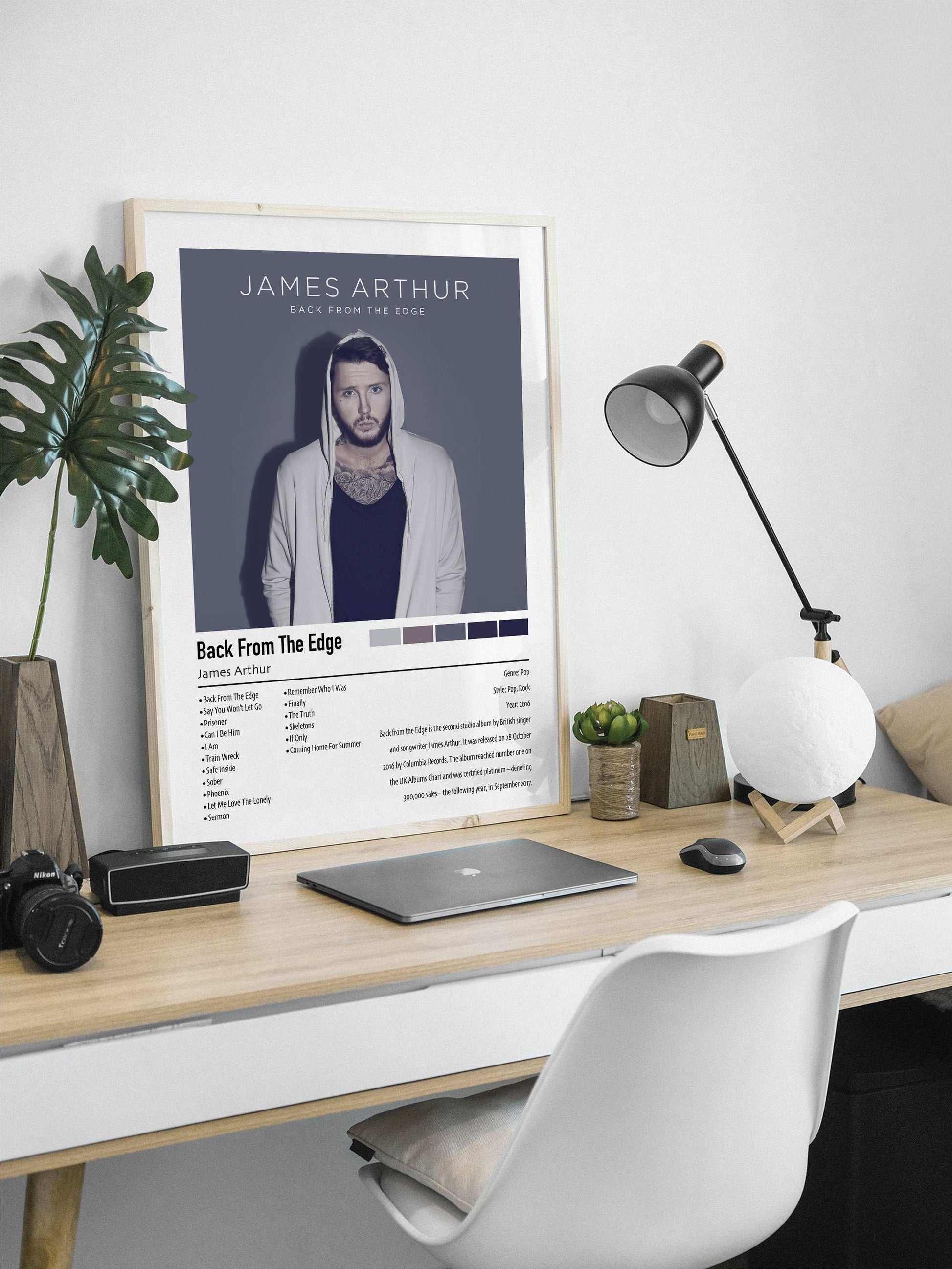 James Arthur | Back From The Edge | Custom Album Cover Poster Print