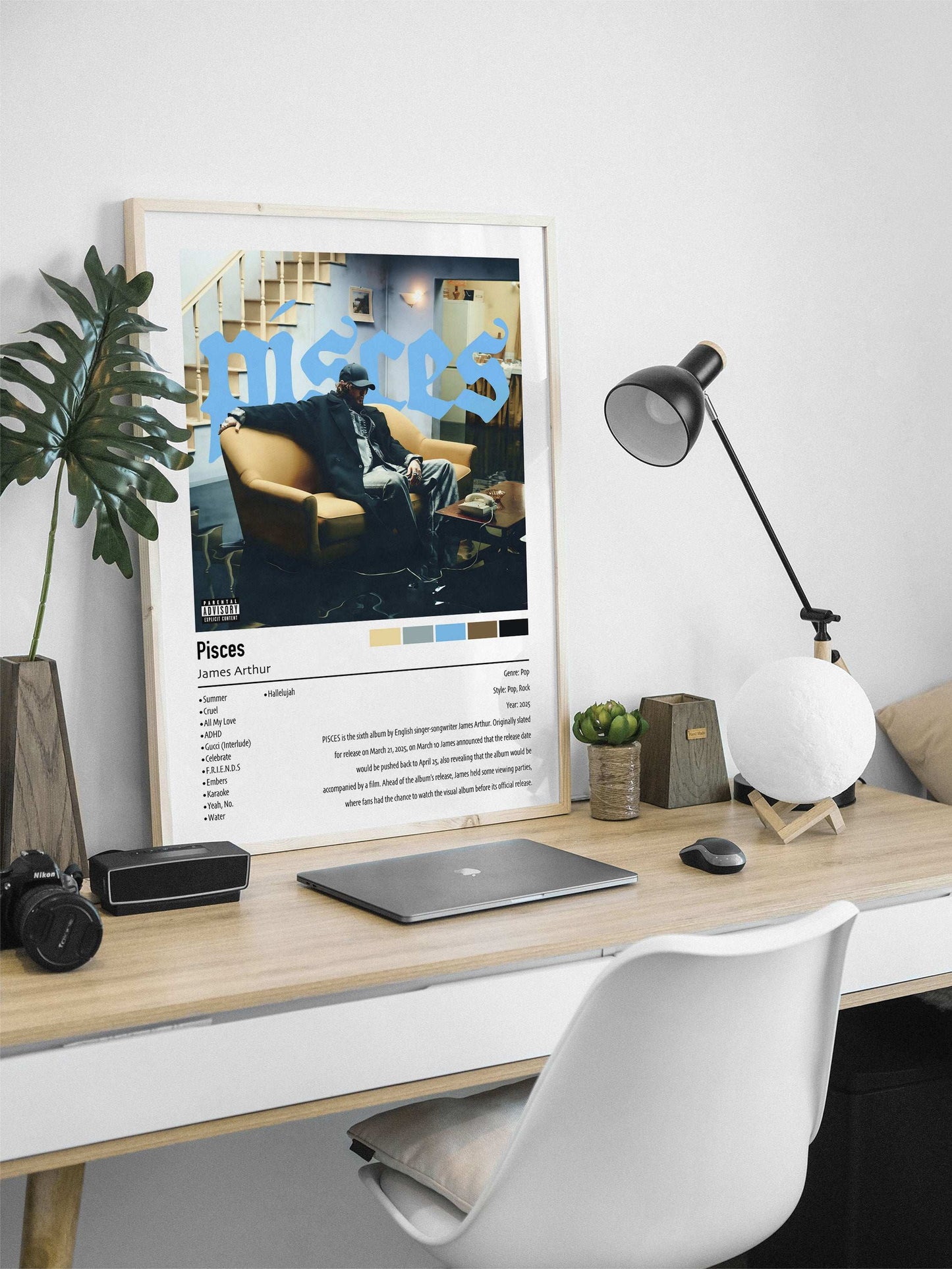 James Arthur | Pisces | Custom Album Cover Poster Print