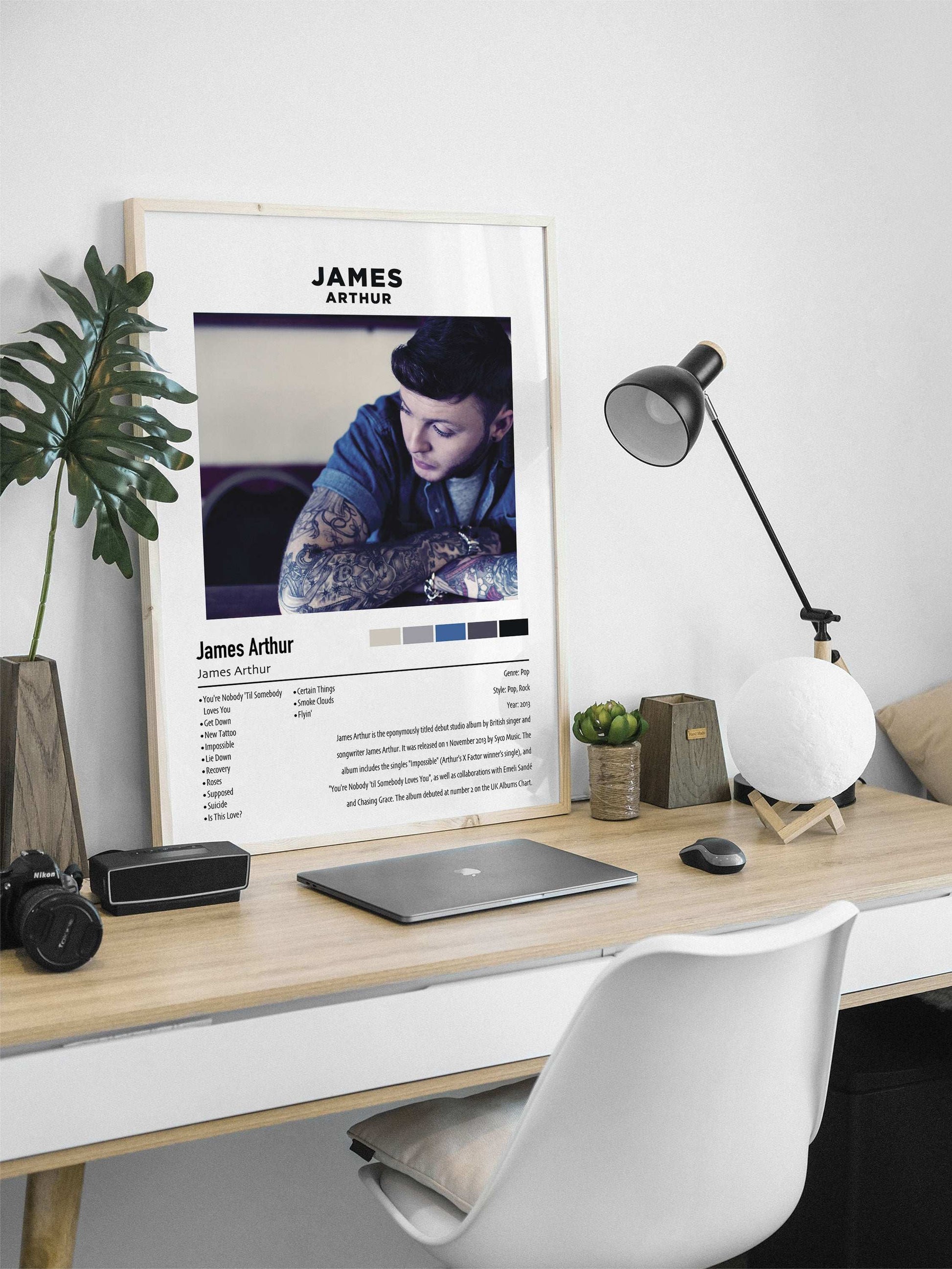 James Arthur | James Arthur | Custom Album Cover Poster Print