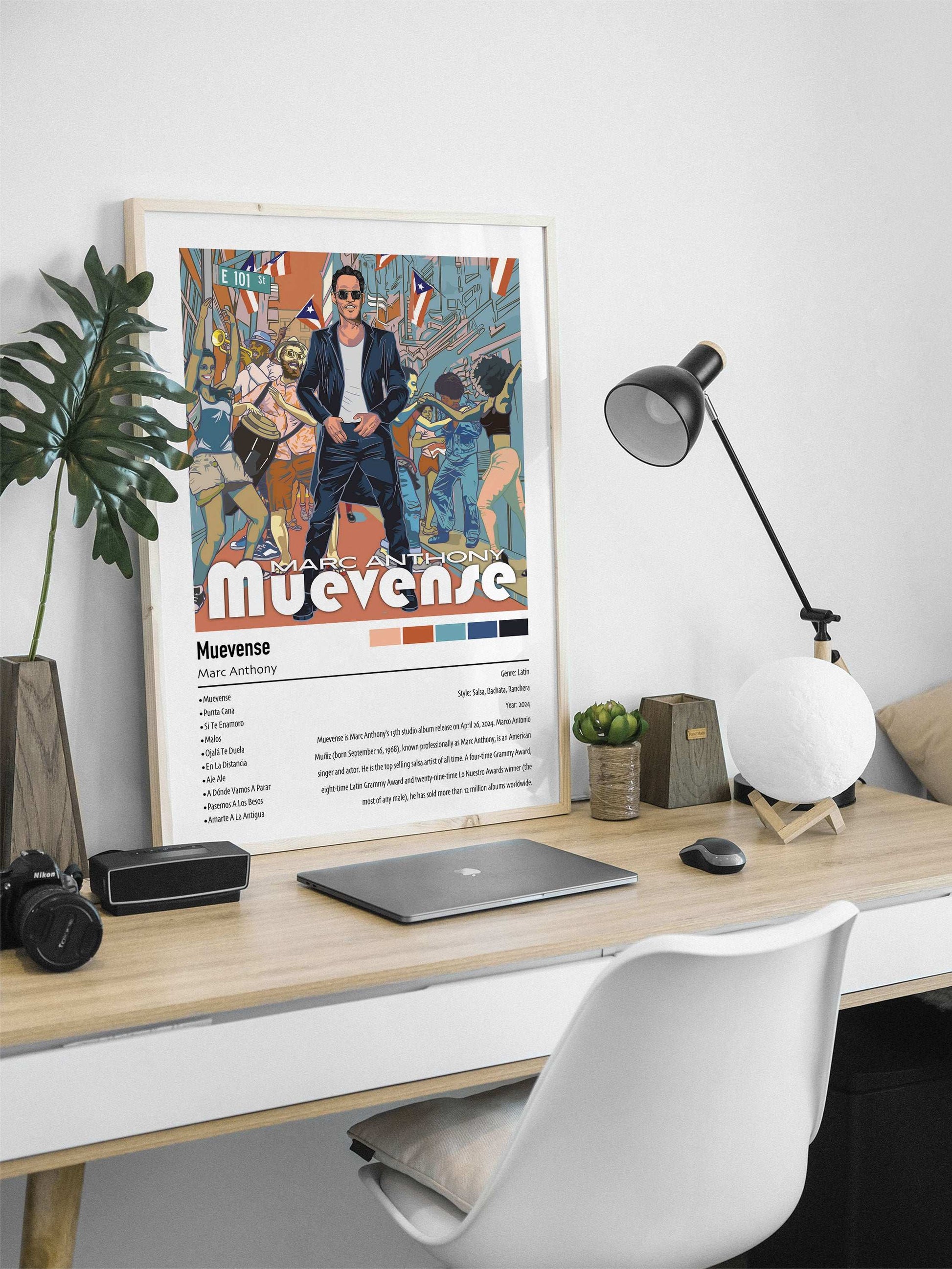 Marc Anthony | Muevense | Custom Album Cover Poster Print