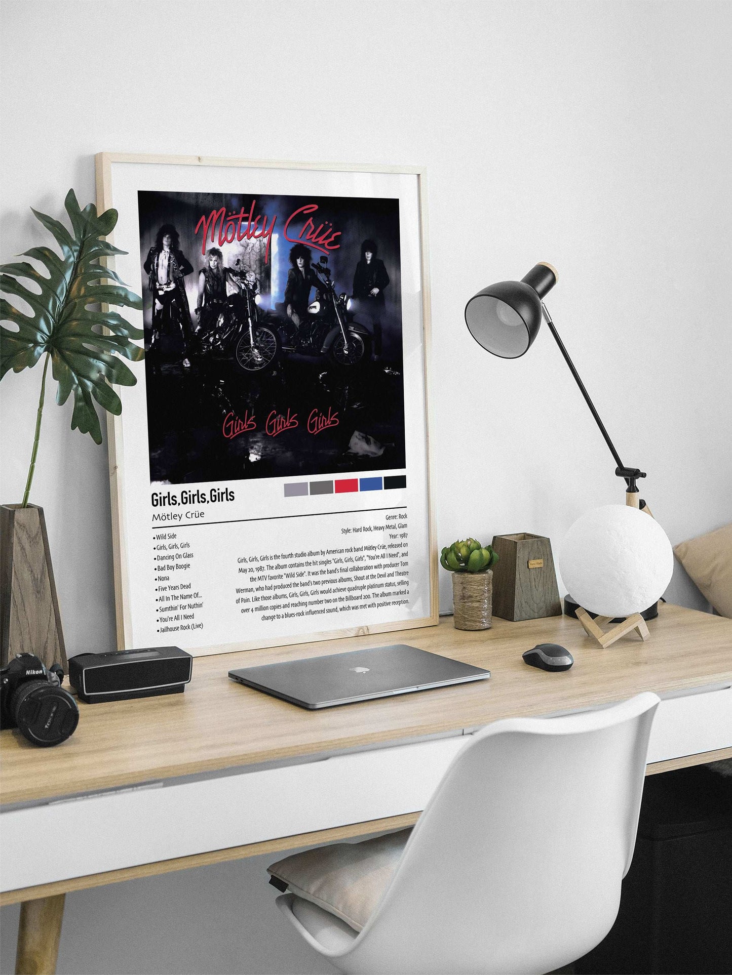 Mötley Crüe | Girls Girls, Girls | Custom Album Cover Poster Print