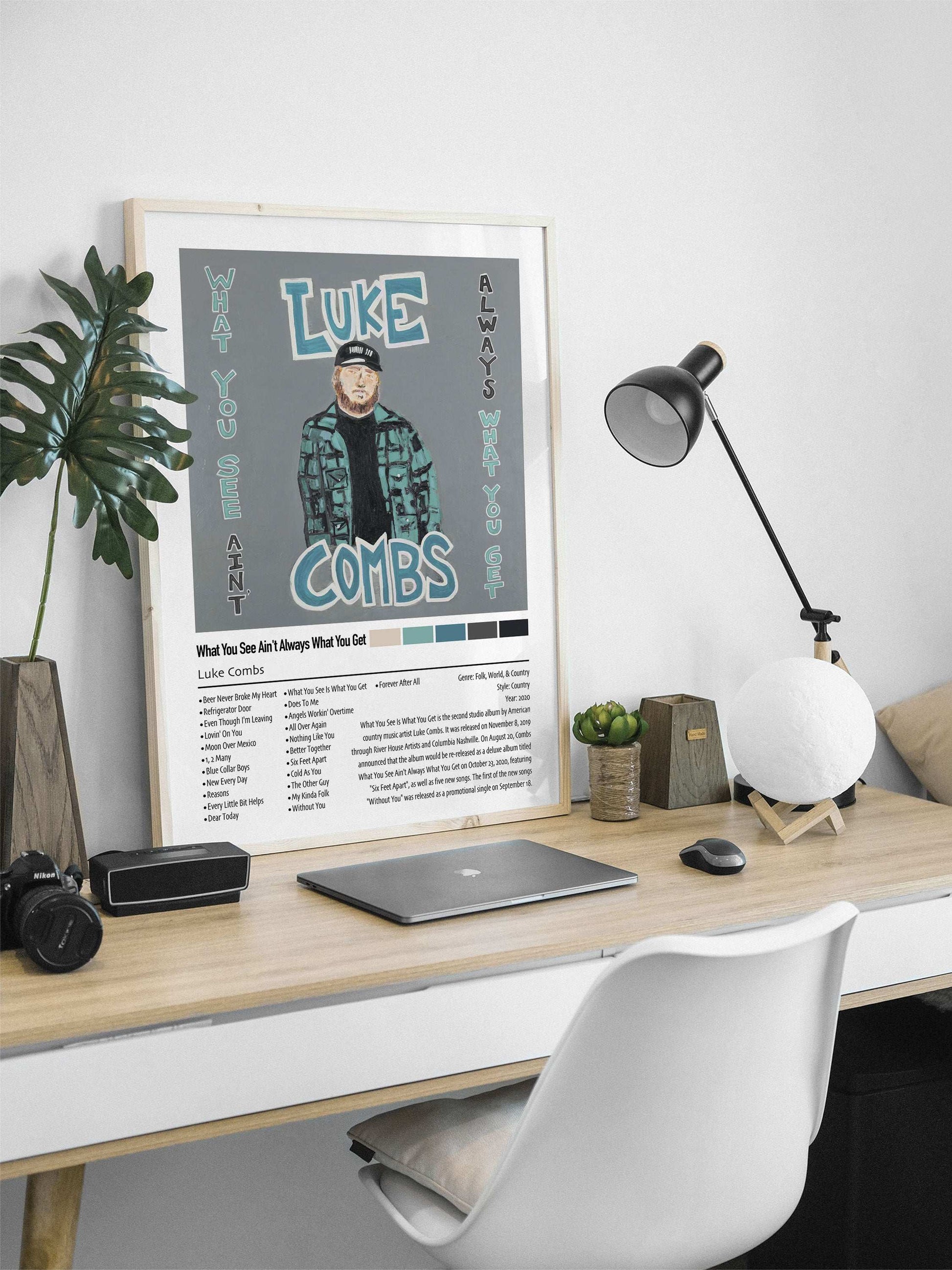 Luke Combs | What You See Ain't Always What You Get | Custom Album Cover Poster Print