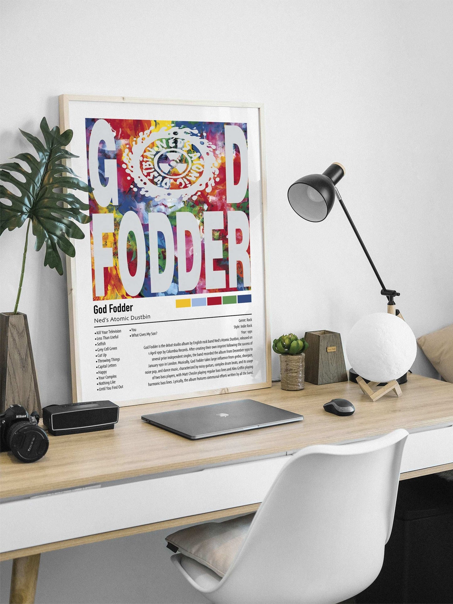 Ned's Atomic Dustbin | God Fodder | Custom Album Cover Poster Print