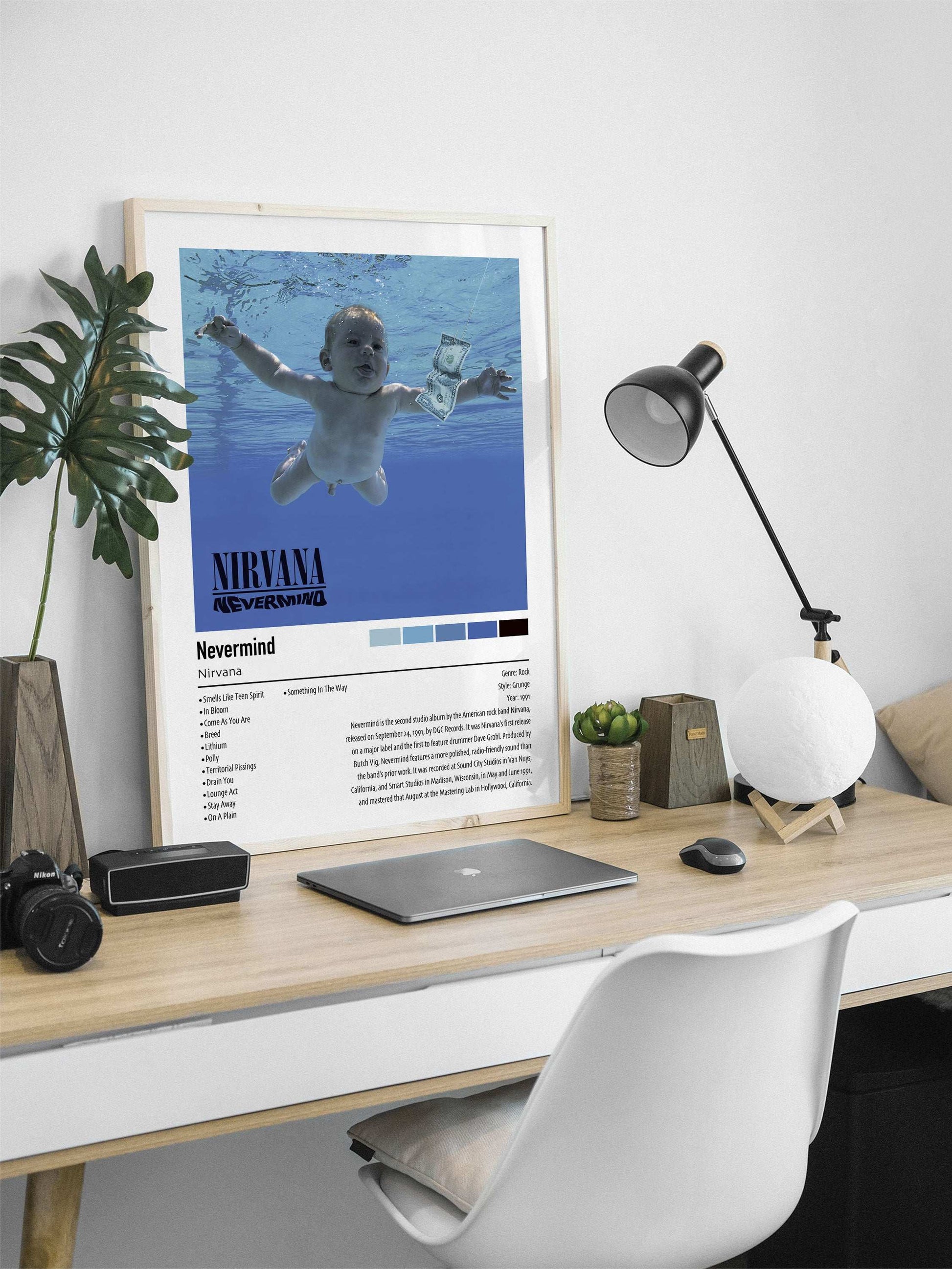 Nirvana | Nevermind | Custom Album Cover Poster Print