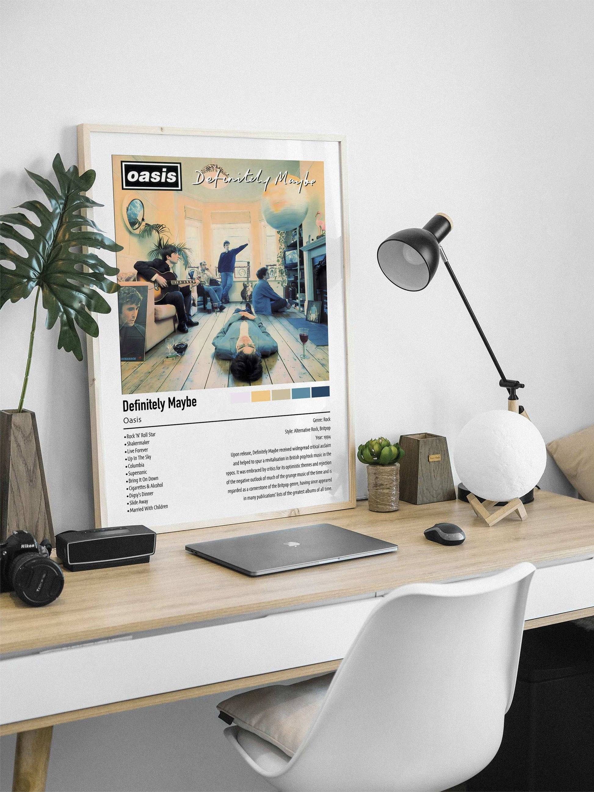 Oasis | Definitely Maybe | Custom Album Cover Poster Print
