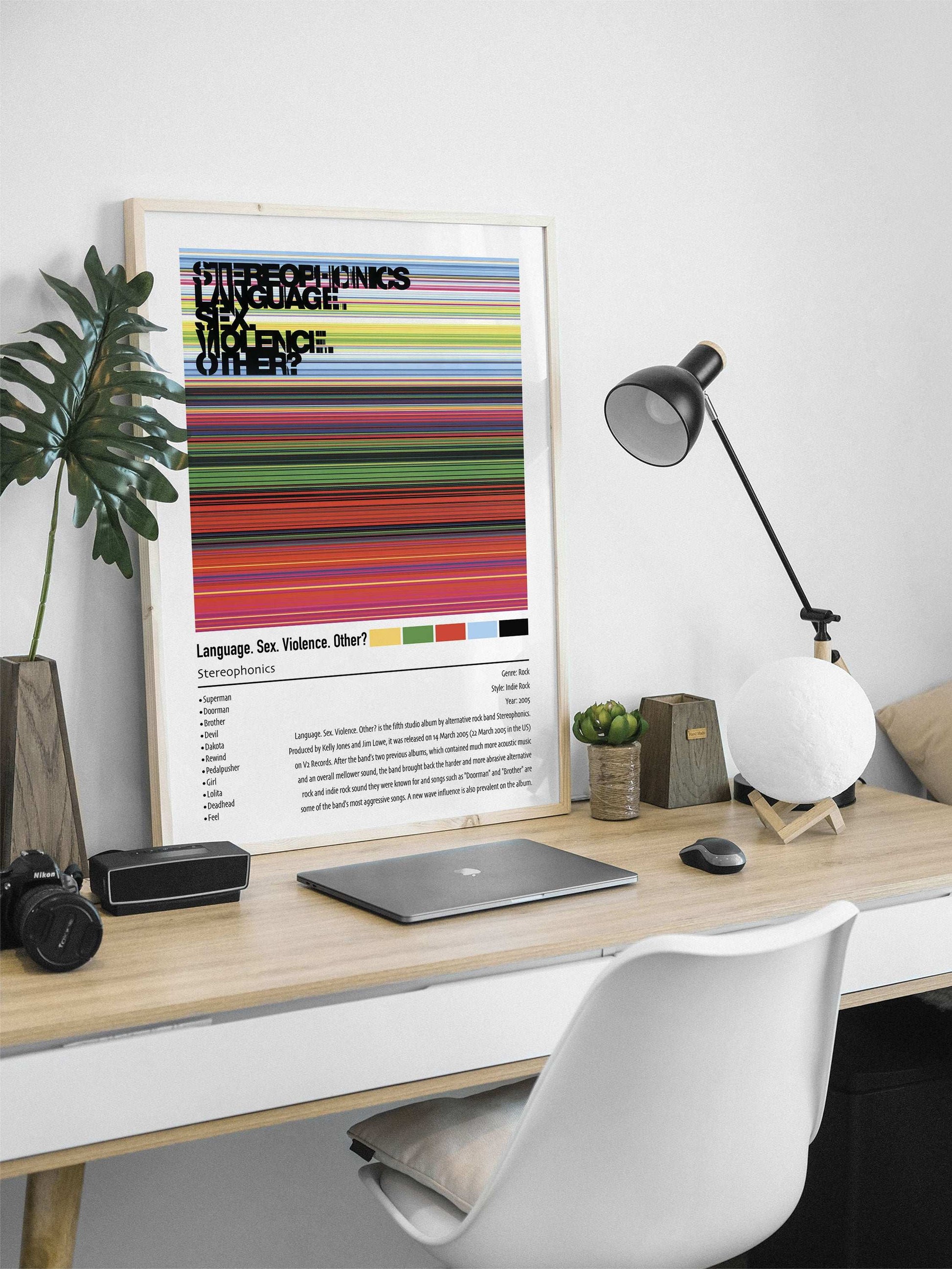 Stereophonics | Language. Sex. Violence. Other | Custom Album Cover Poster Print