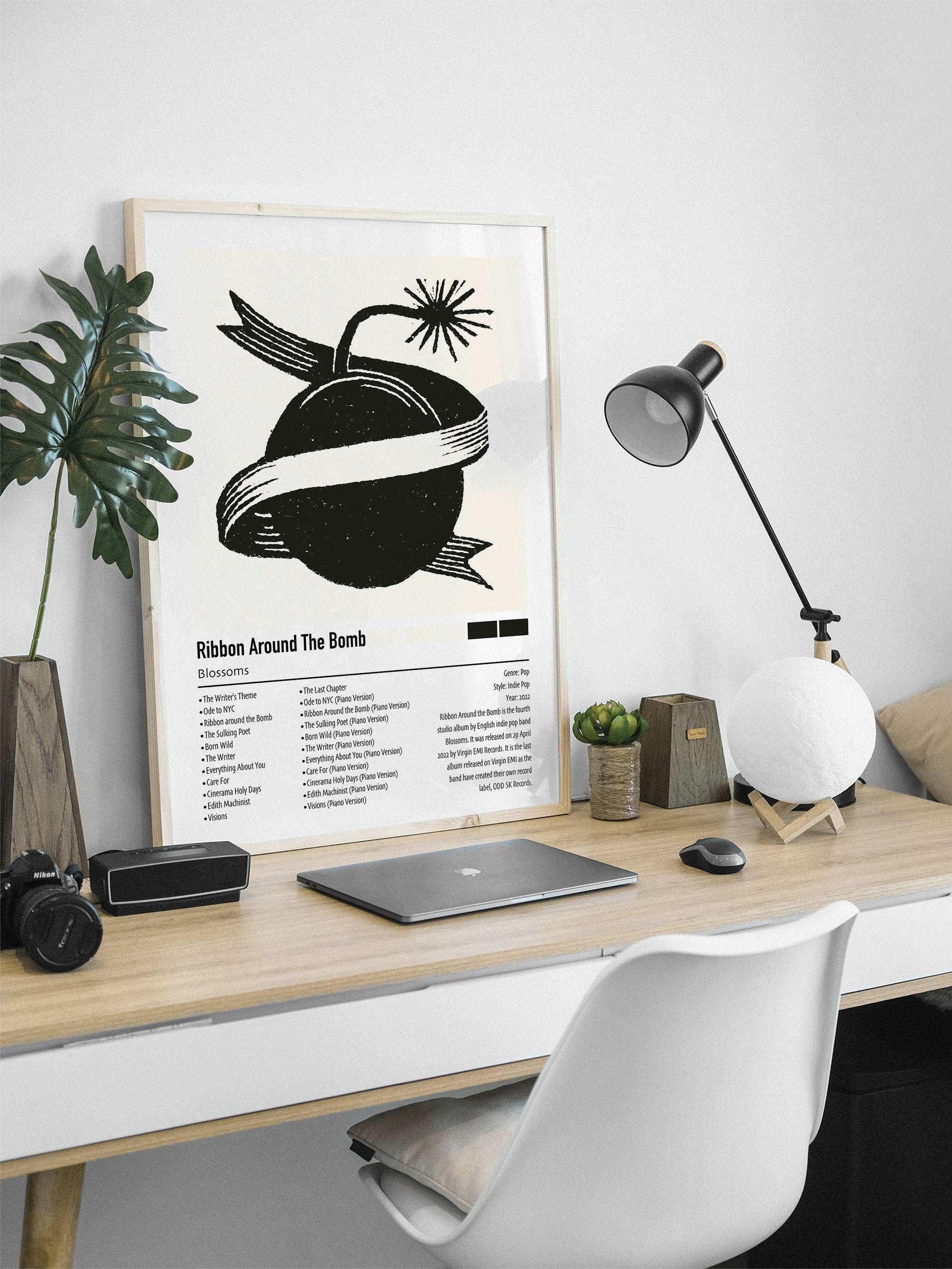 Blossoms | Ribbon Around The Bomb | Custom Album Cover Poster Print