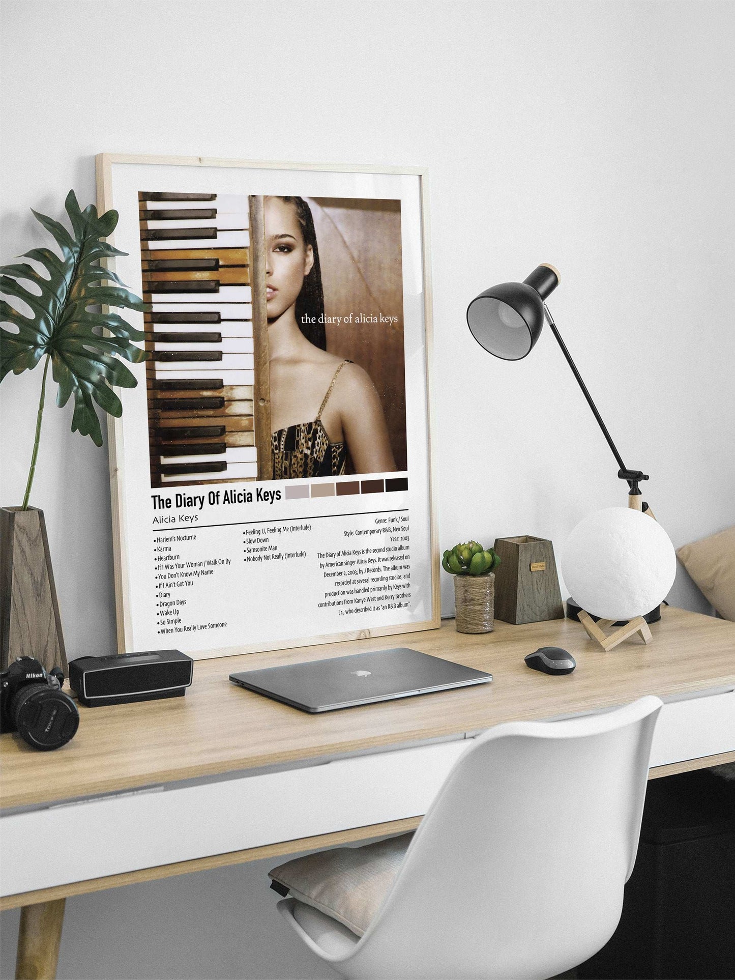 Alicia Keys | The Diary Of Alicia Keys | Custom Album Cover Poster Print