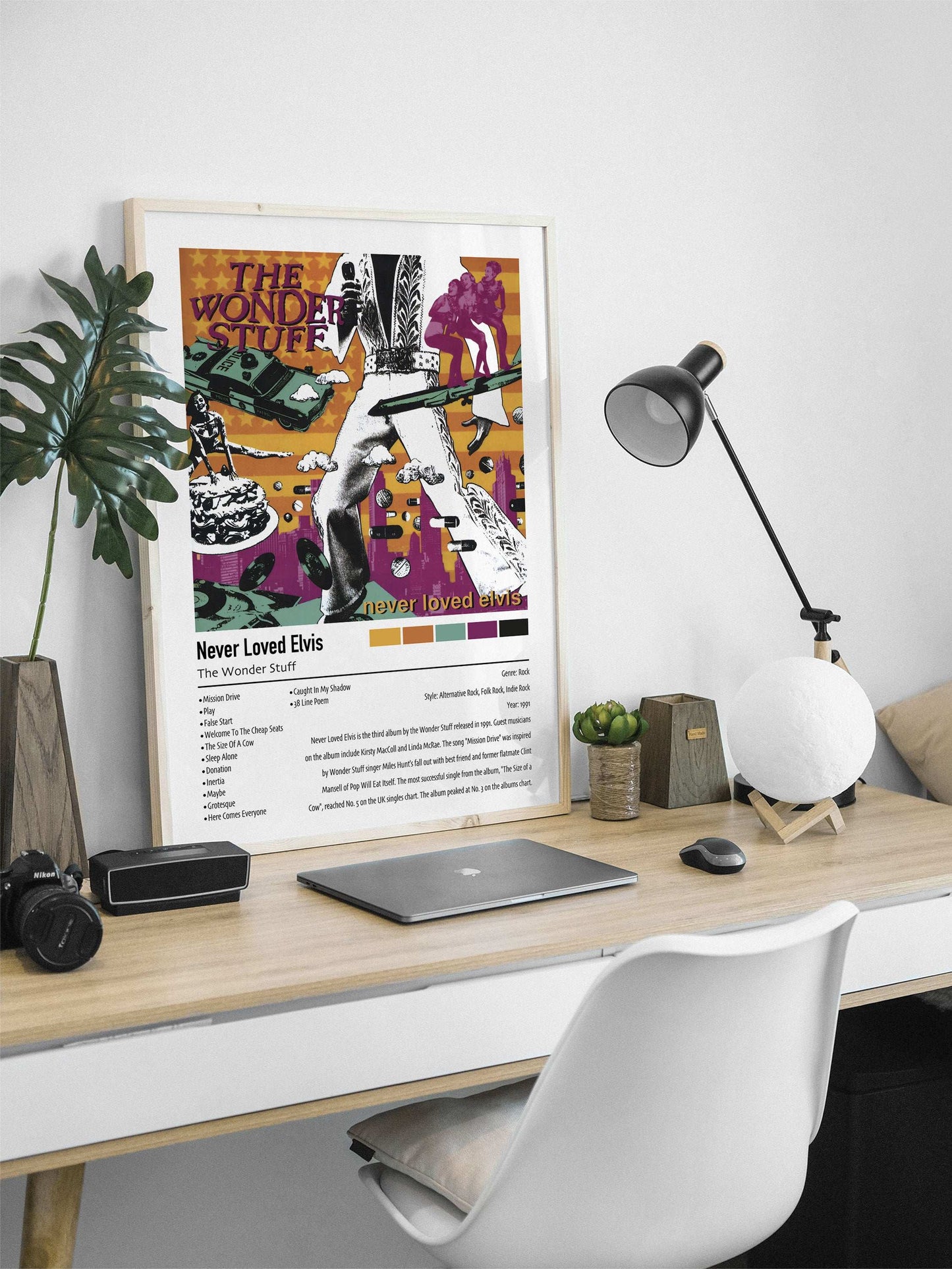 The Wonder Stuff | Never Loved Elvis | Custom Album Cover Poster Print