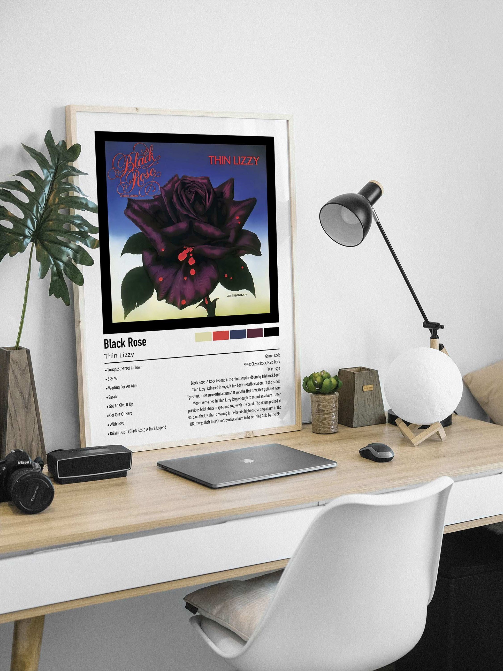 Thin Lizzy | Black Rose | Custom Album Cover Poster Print