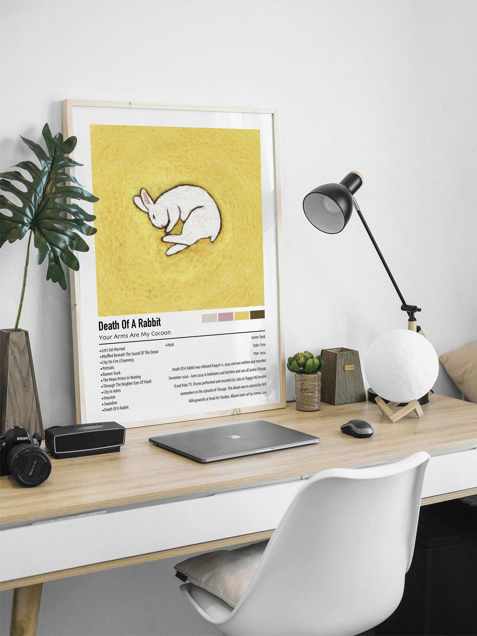 Your Arms Are My Cocoon | Death of a Rabbit | Custom Album Cover Poster Print