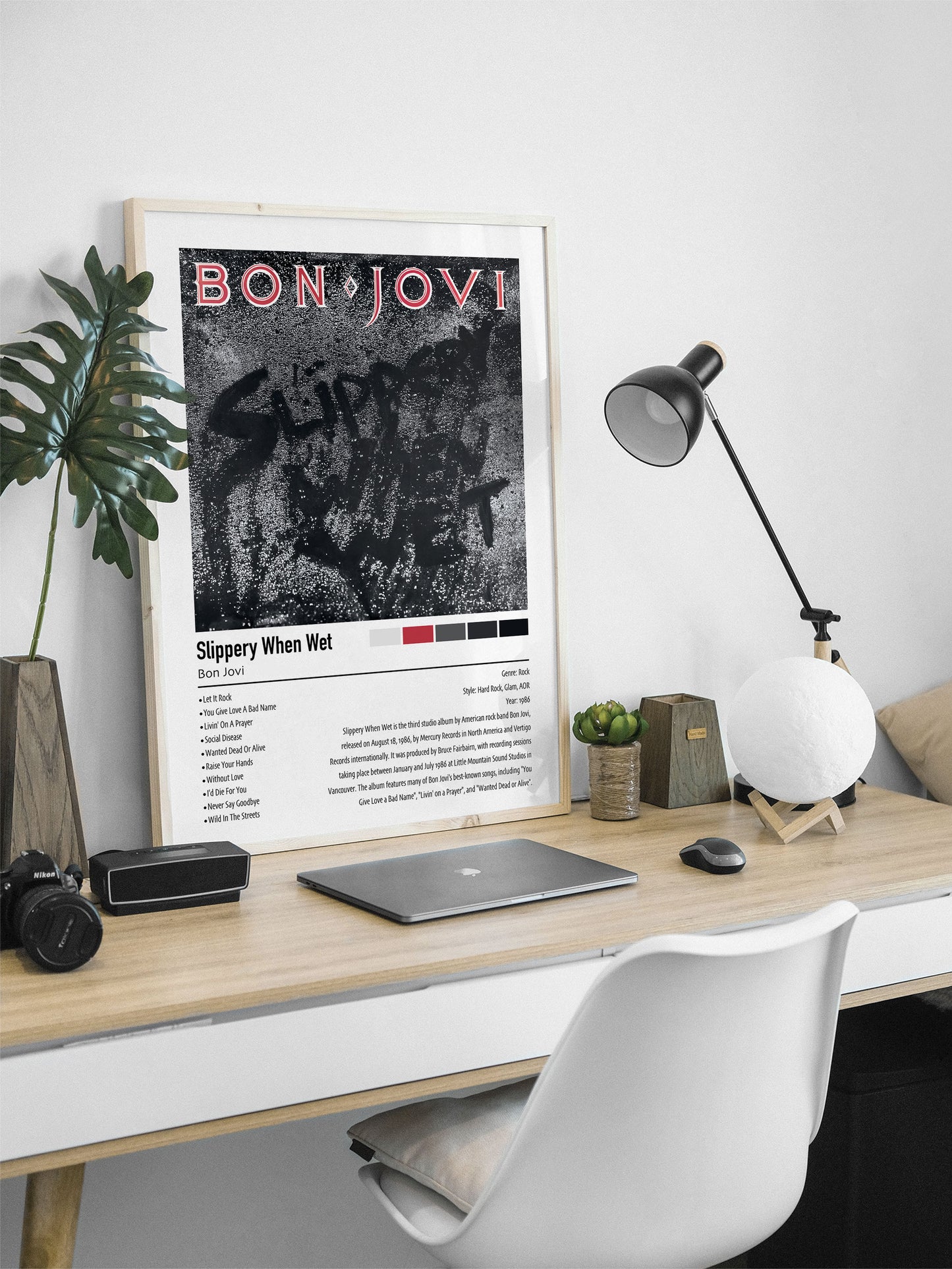 Bon Jovi | Slippery When Wet | Custom Album Cover Poster Print