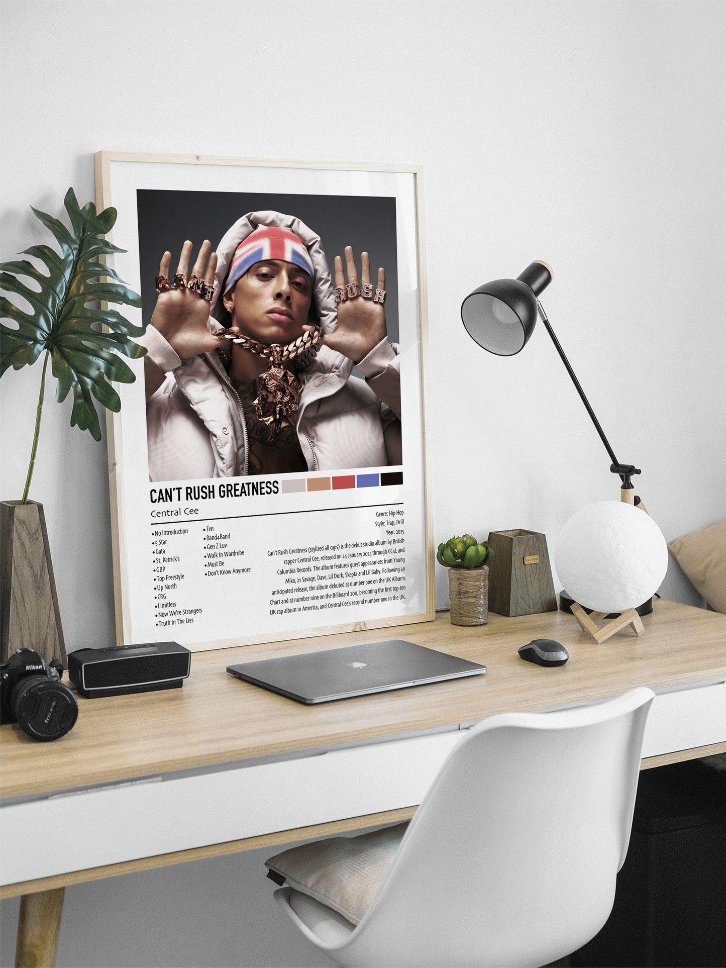 Central Cee | Can't Rush Greatness | Custom Album Cover Poster Print