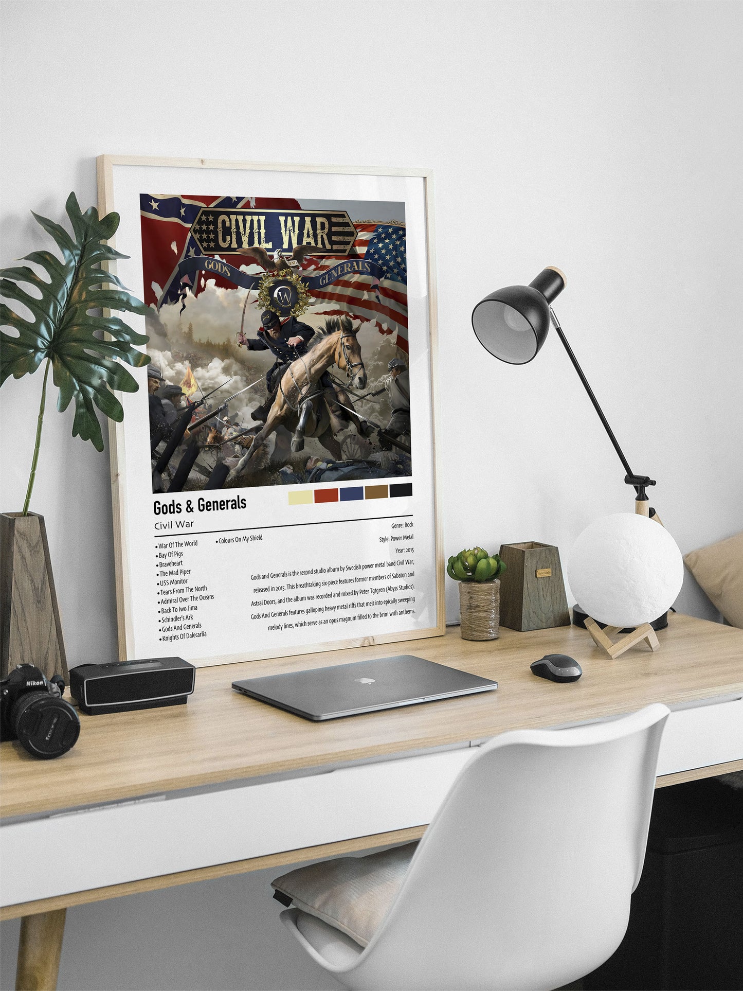 Civil War | Gods & Generals | Custom Album Cover Poster Print
