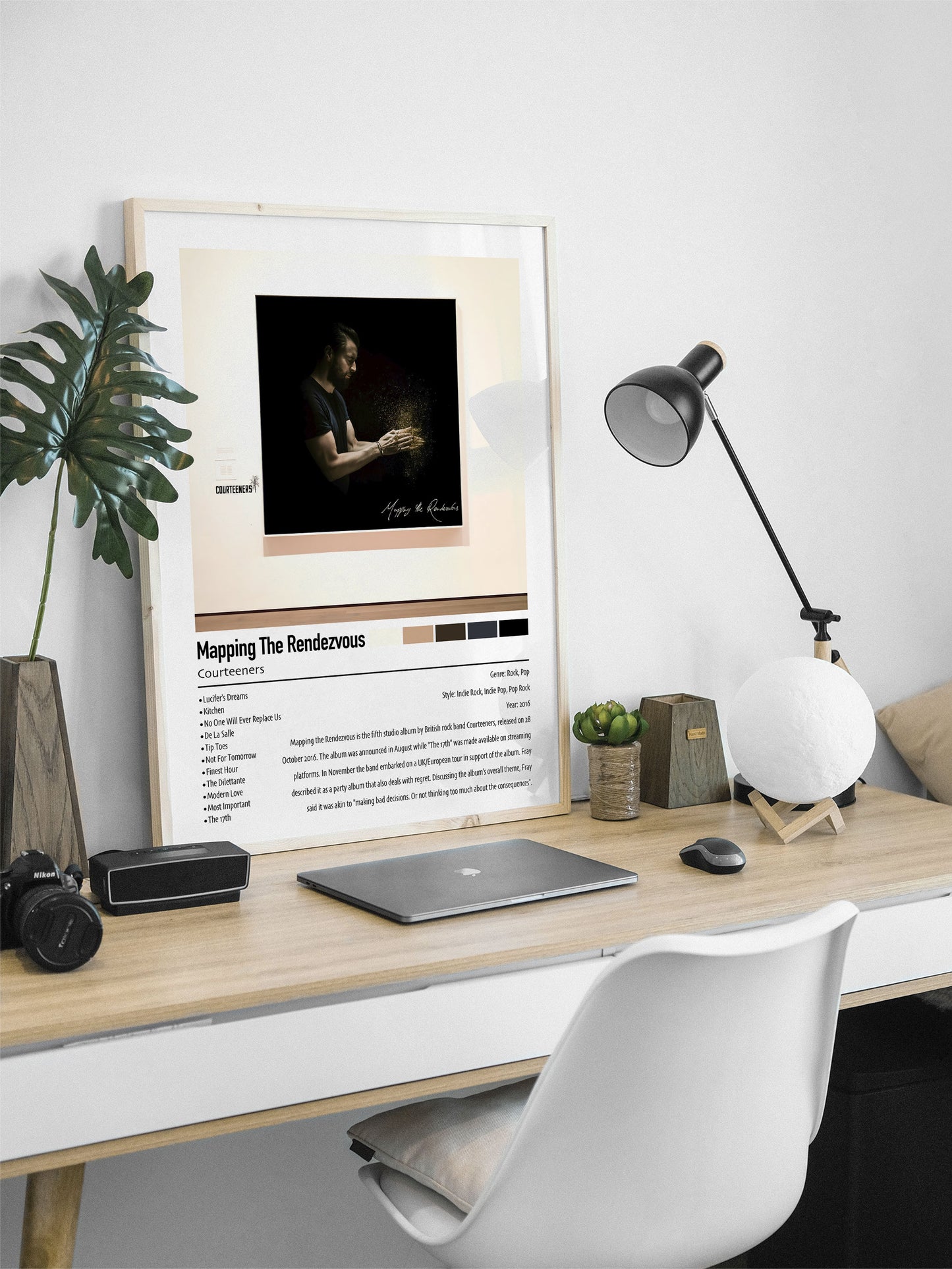 Courteeners | Mapping The Rendezvous | Custom Album Cover Poster Print