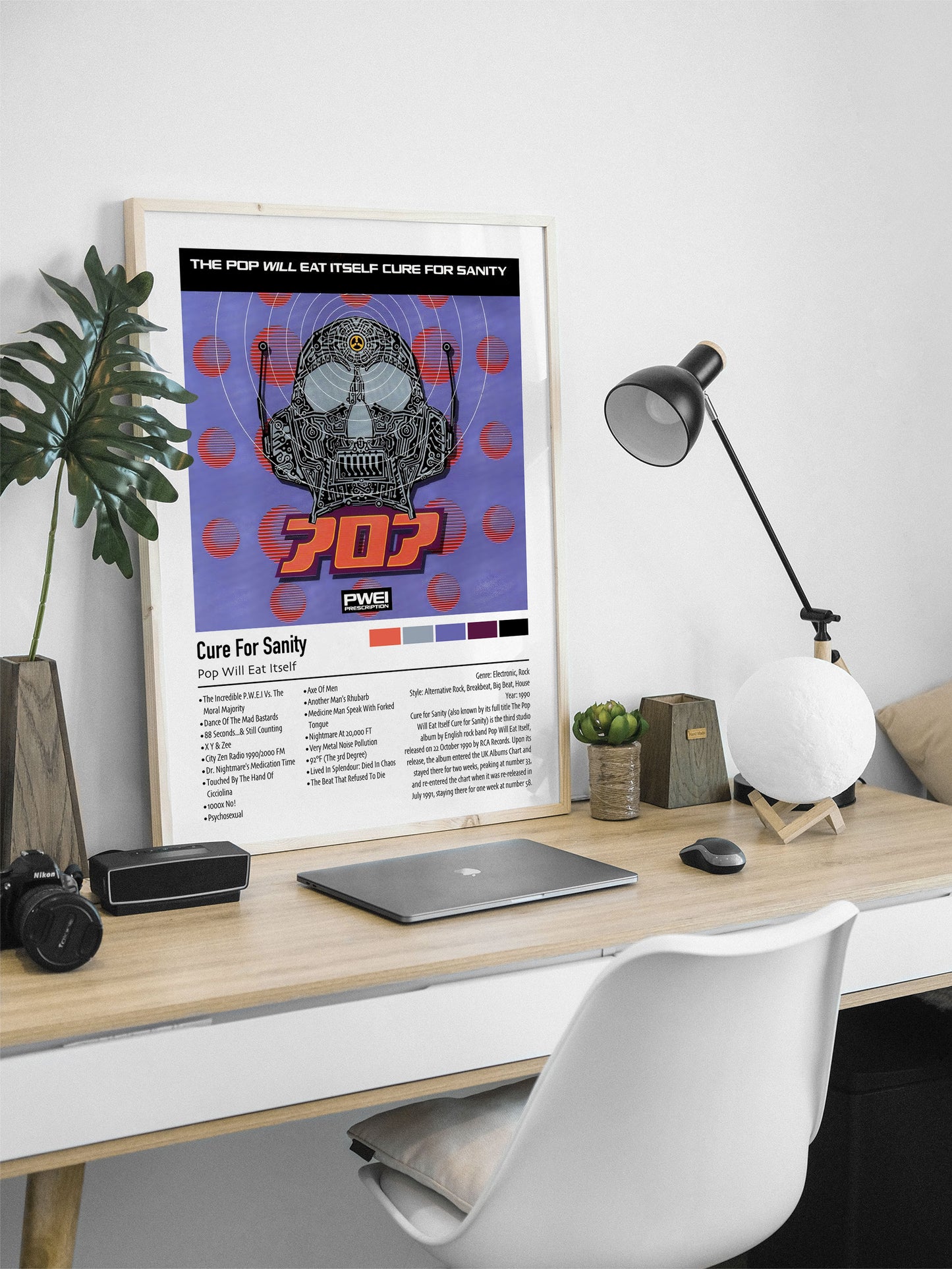 Pop Will Eat Itself | Cure For Sanity | Custom Album Cover Poster Print