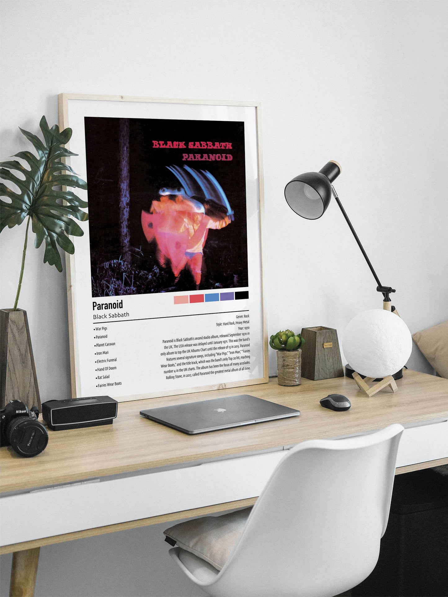 Black Sabbath | Paranoid | Custom Album Cover Poster Print