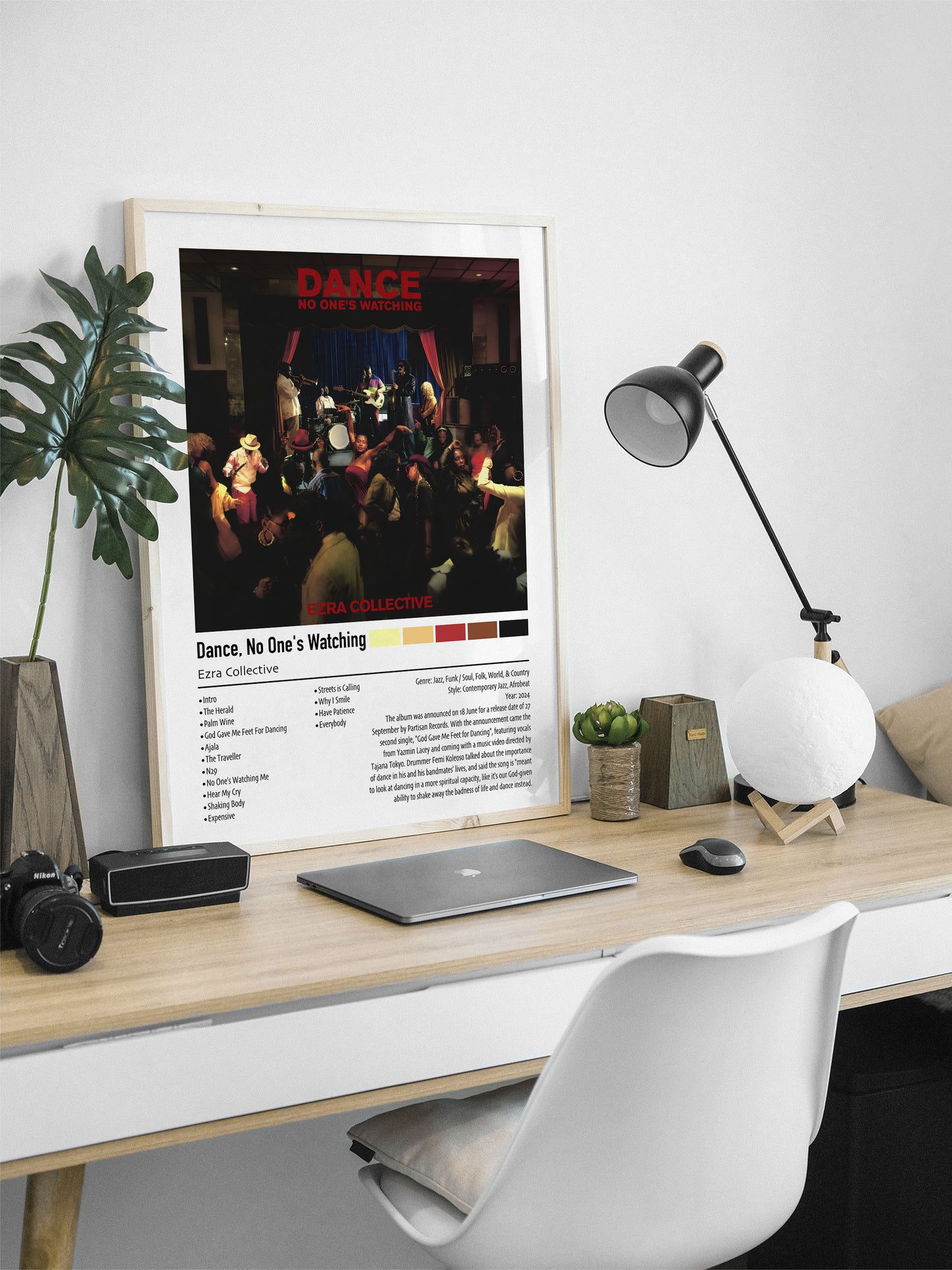 Ezra Collective | Dance, No One's Watching | Custom Album Cover Poster Print