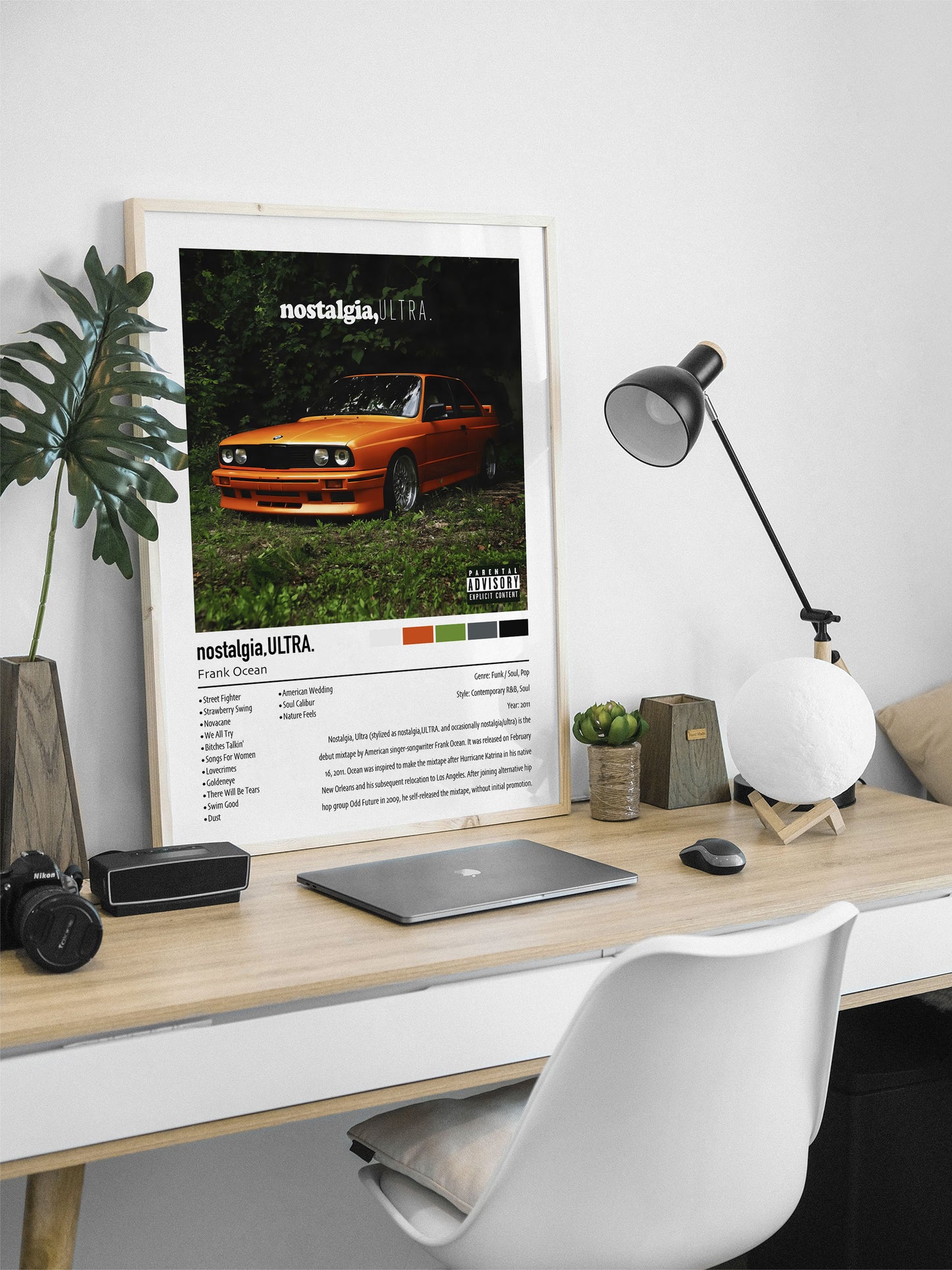 Frank Ocean | nostalgia, ULTRA. | Custom Album Cover Poster Print