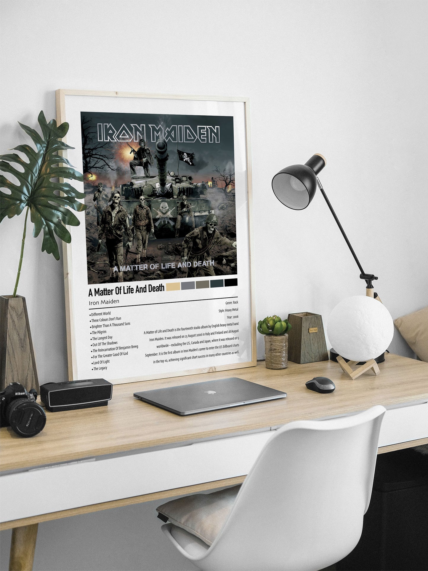 Iron Maiden | A Matter Of Life And Death | Custom Album Cover Poster Print