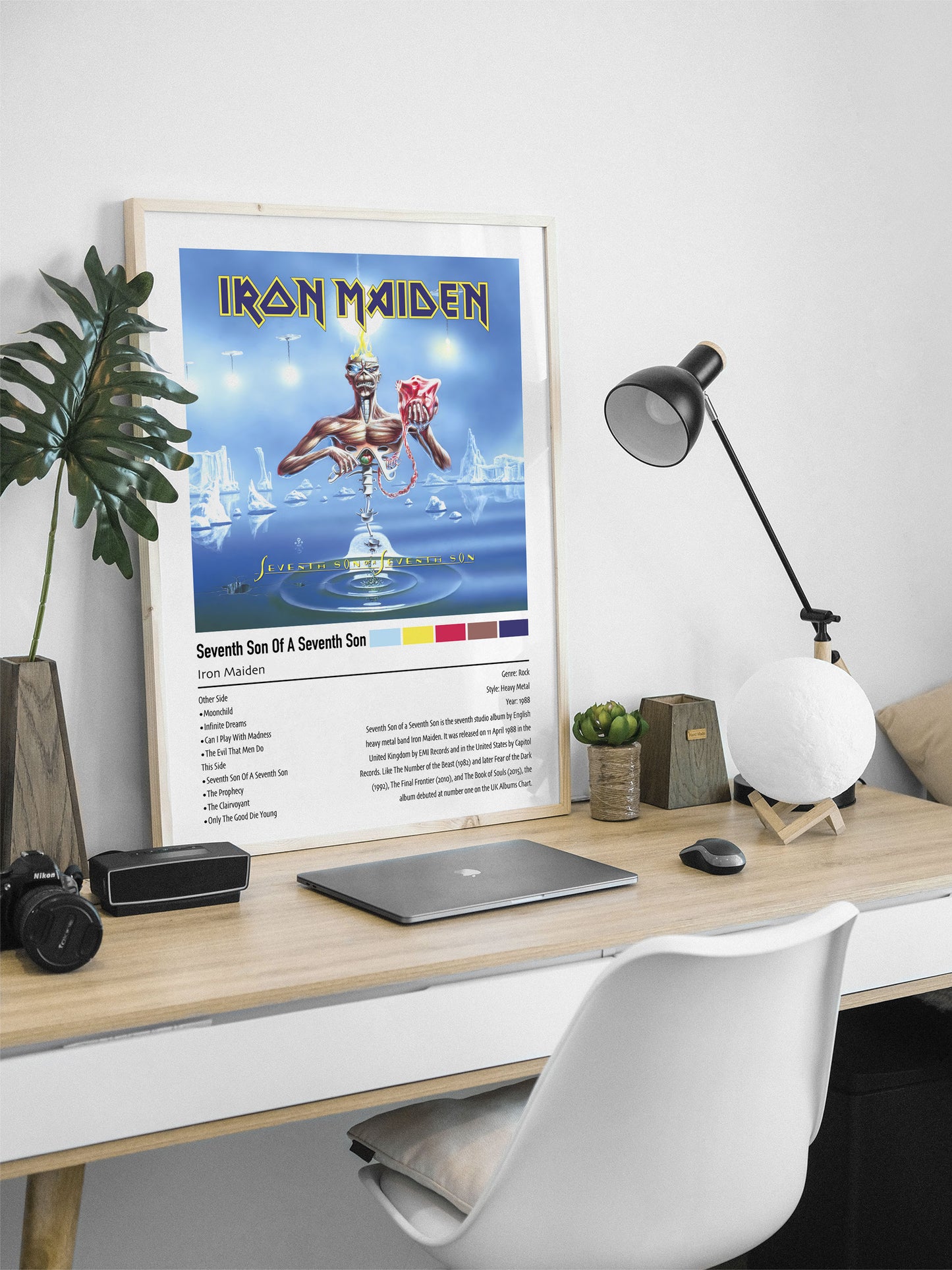 Iron Maiden | Seventh Son Of A Seventh Son | Custom Album Cover Poster Print