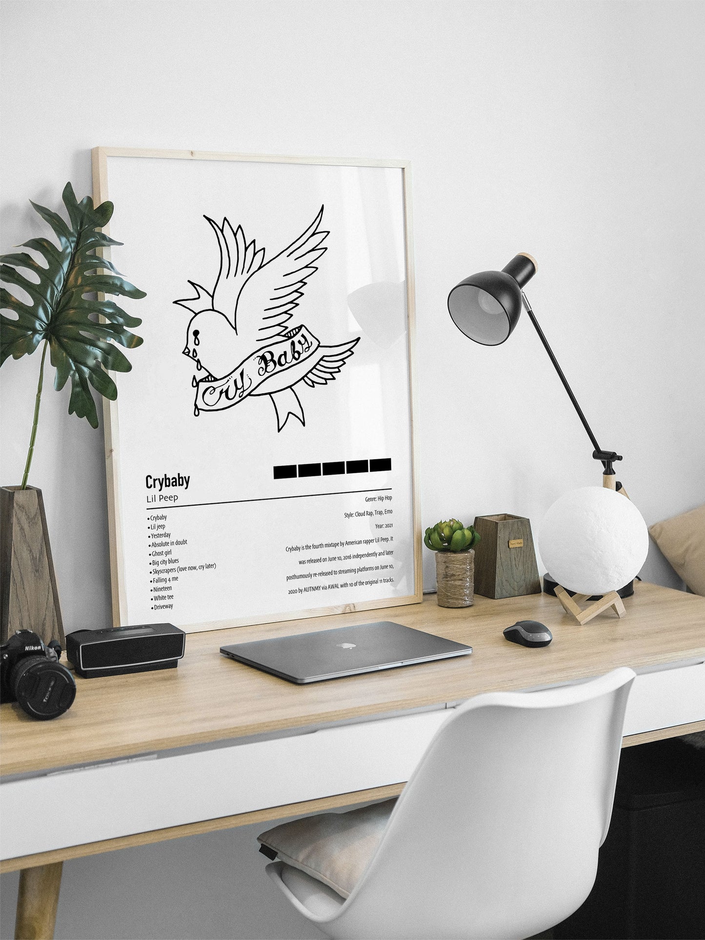 Lil Peep | Crybaby | Custom Album Cover Poster Print