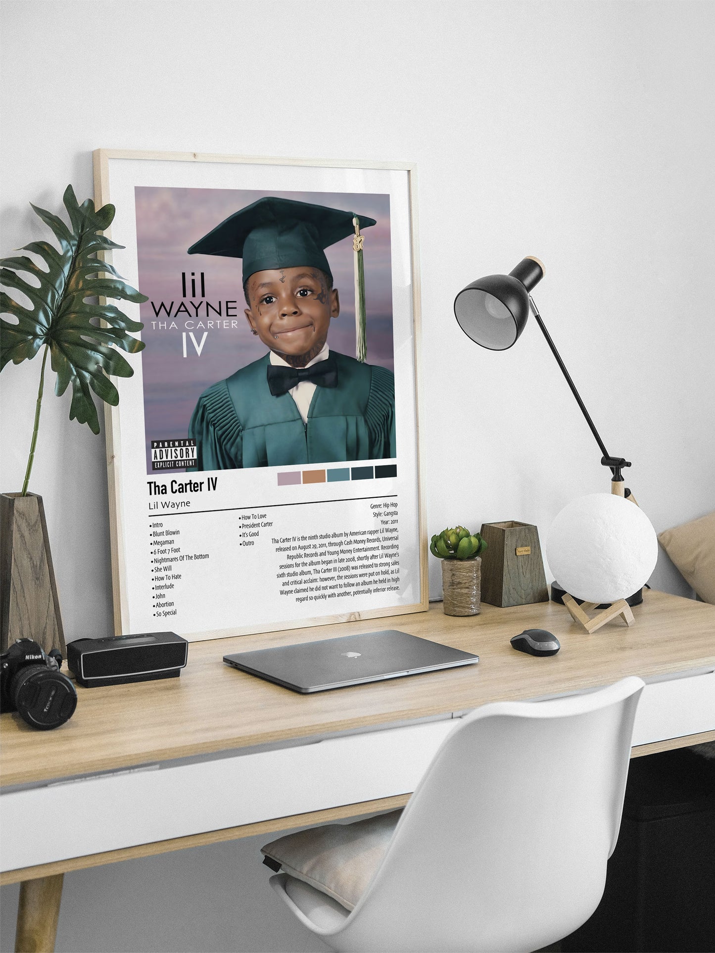 Lil Wayne | Tha Carter IV | Custom Album Cover Poster Print