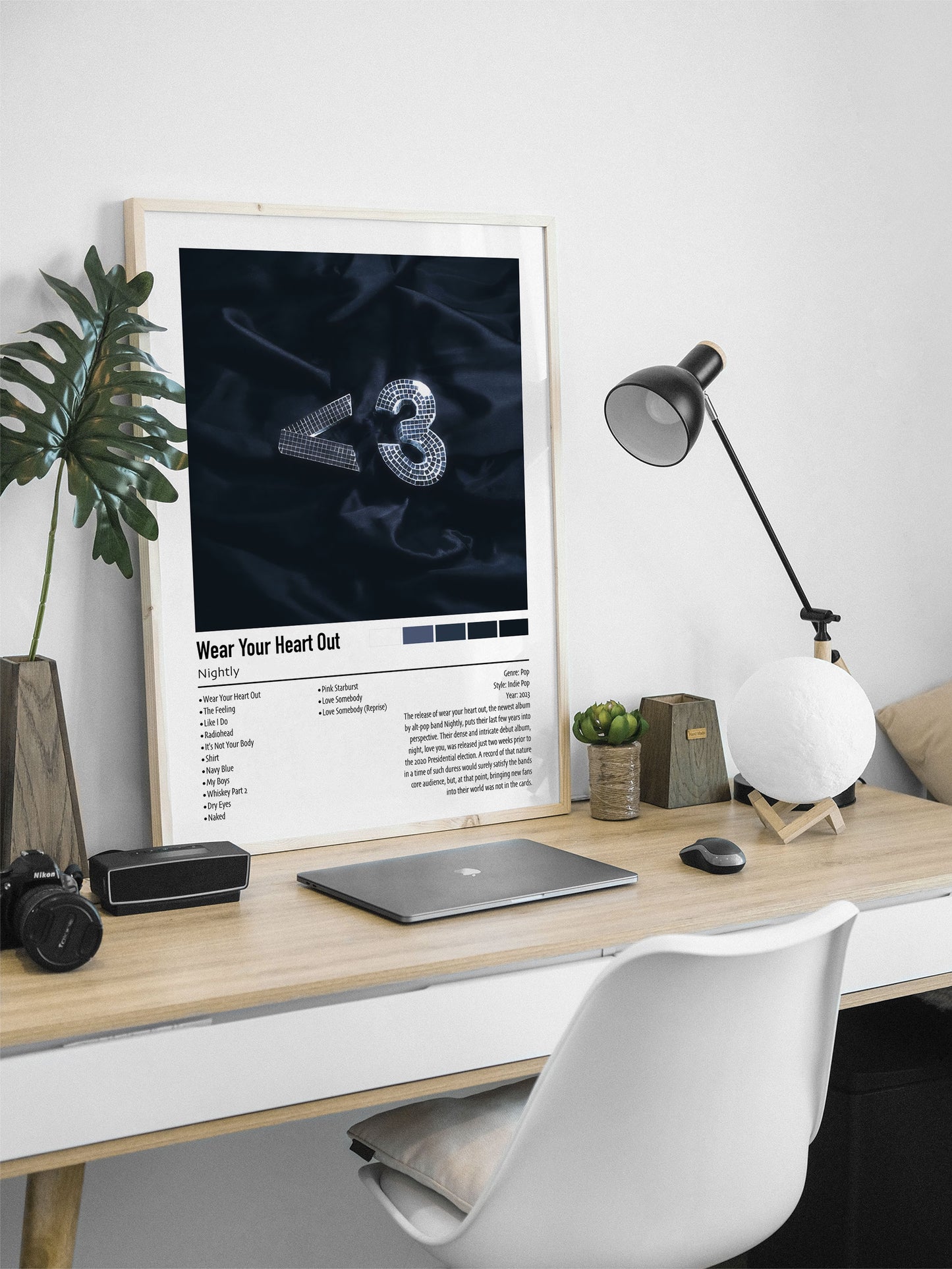 Nightly | Wear Your Heart Out | Custom Album Cover Poster Print
