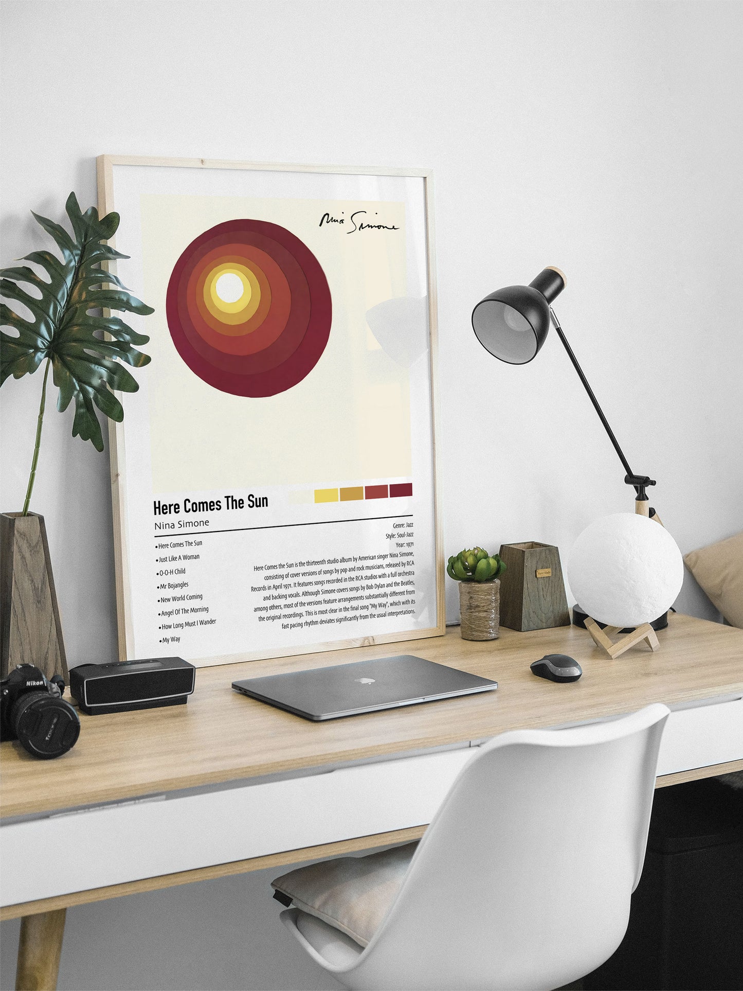 Nina Simone | Here Comes The Sun | Custom Album Cover Poster Print