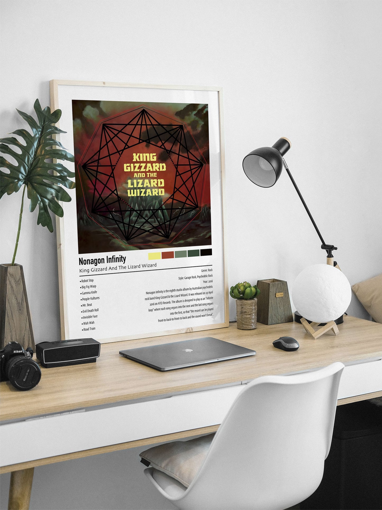 King Gizzard And The Lizard Wizard | Nonagon Infinity | Custom Album Cover Poster Print