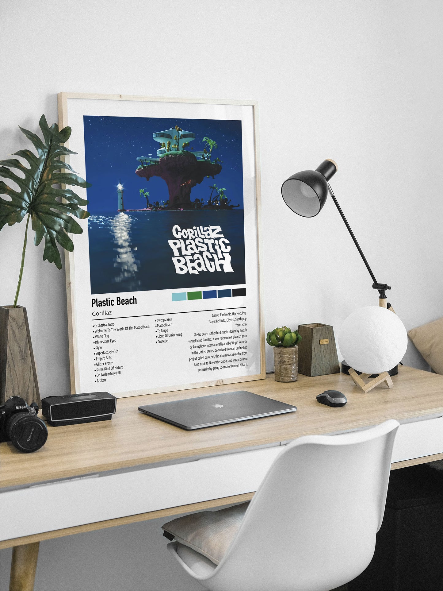 Gorillaz | Plastic Beach | Custom Album Cover Poster Print