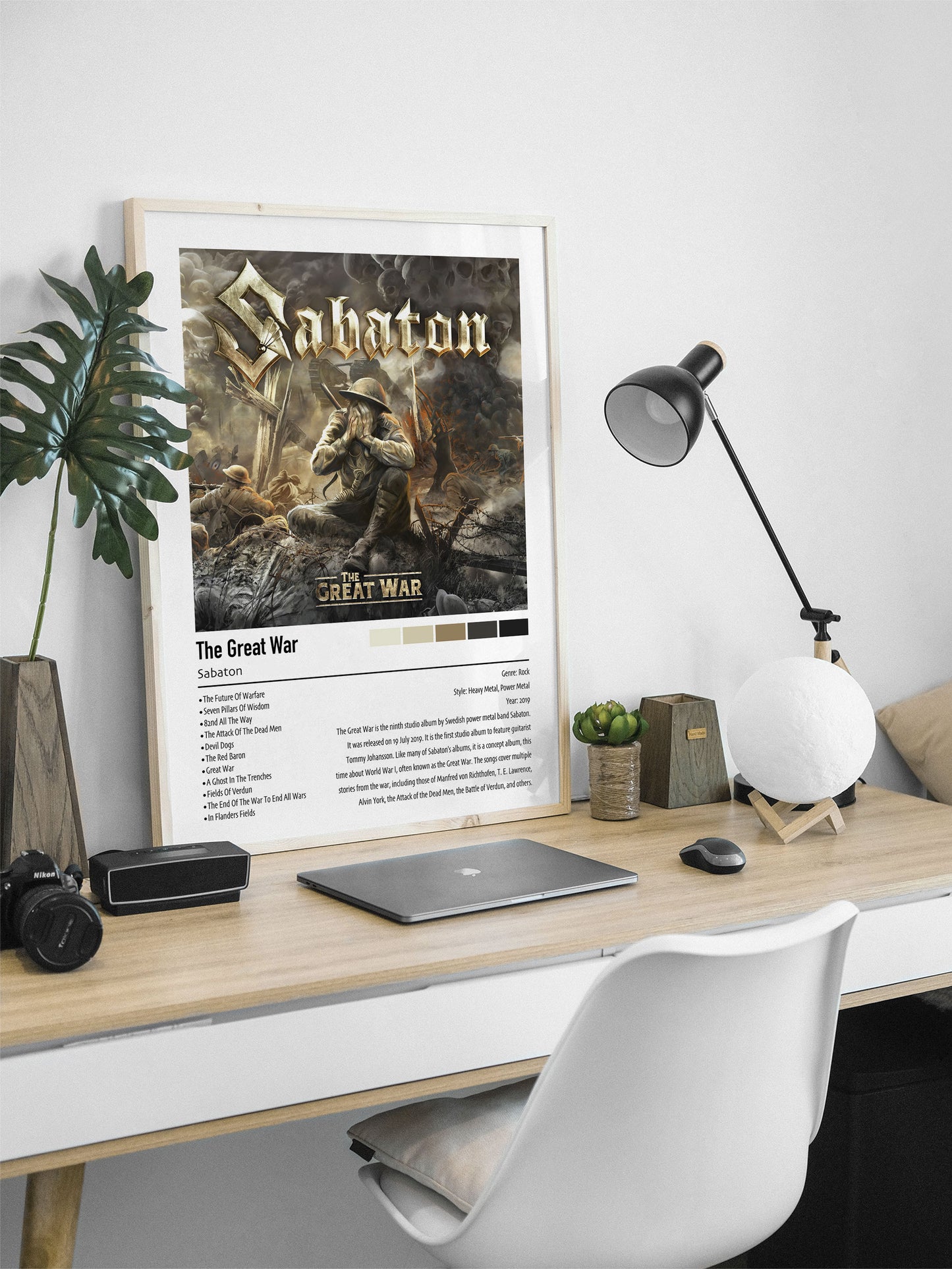 Sabaton | The Great War | Custom Album Cover Poster Print