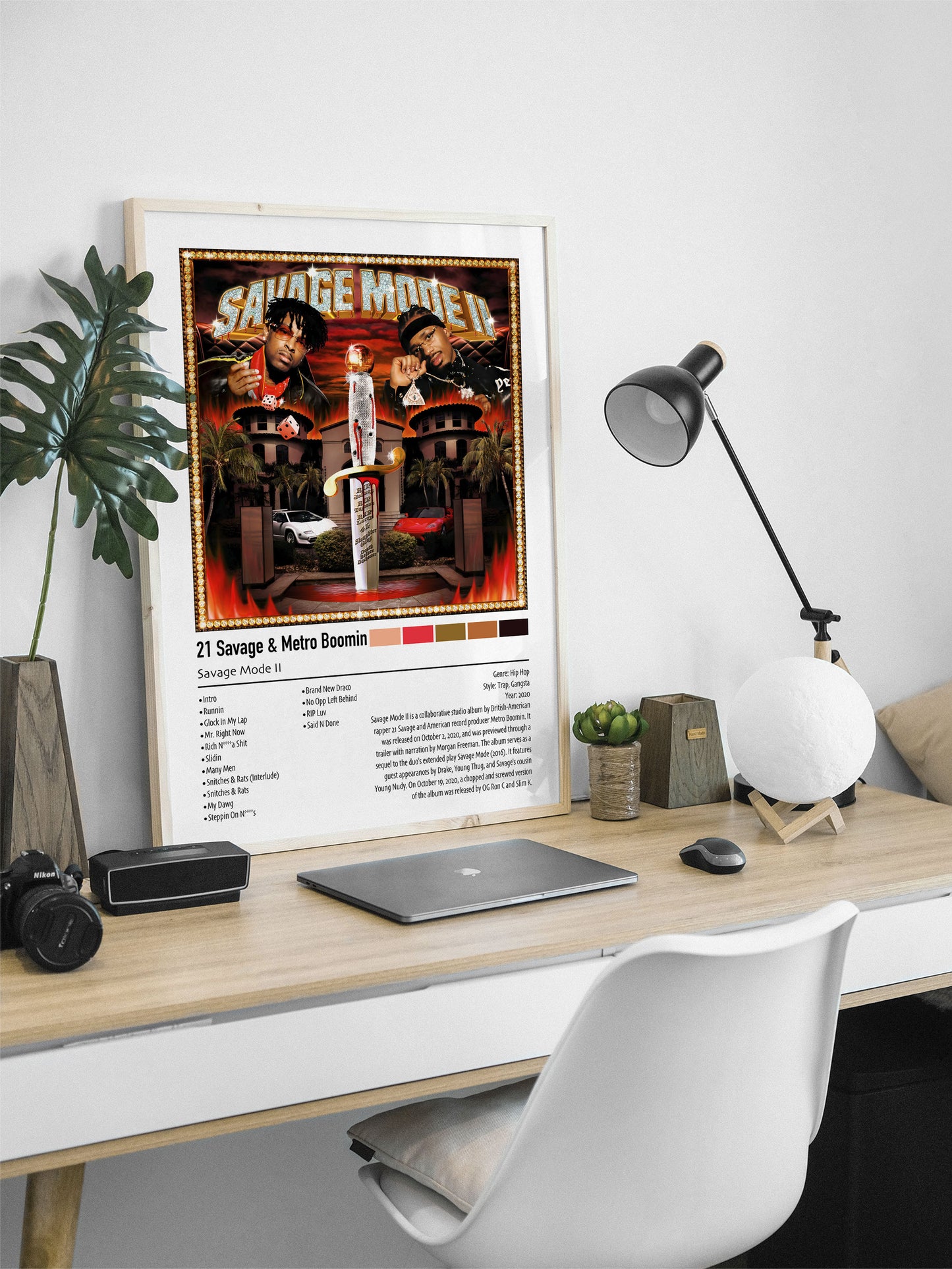 21 Savage & Metro Boomin | Savage Mode II | Custom Album Cover Poster Print