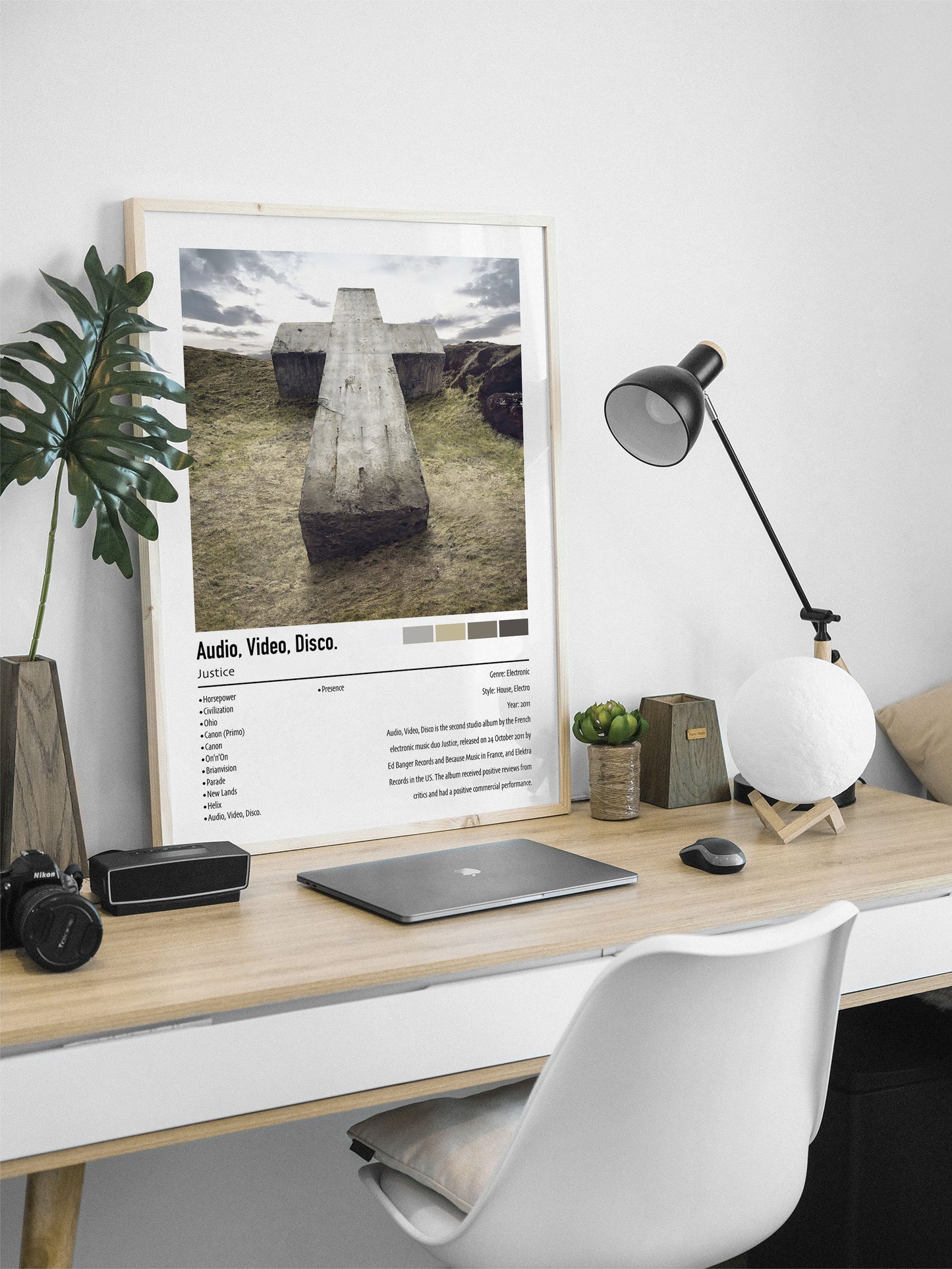 Justice | Audio, Video, Disco. | Custom Album Cover Poster Print