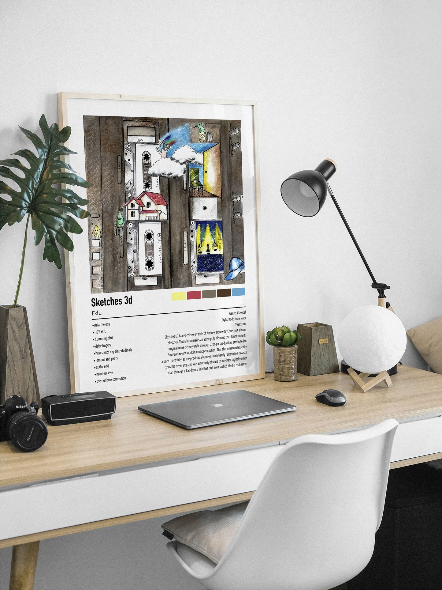 Edu | Sketches 3d | Custom Album Cover Poster Print