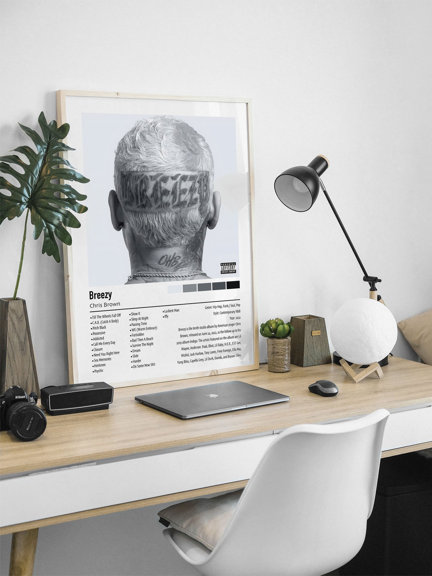 Chris Brown | Breezy | Custom Album Cover Poster Print