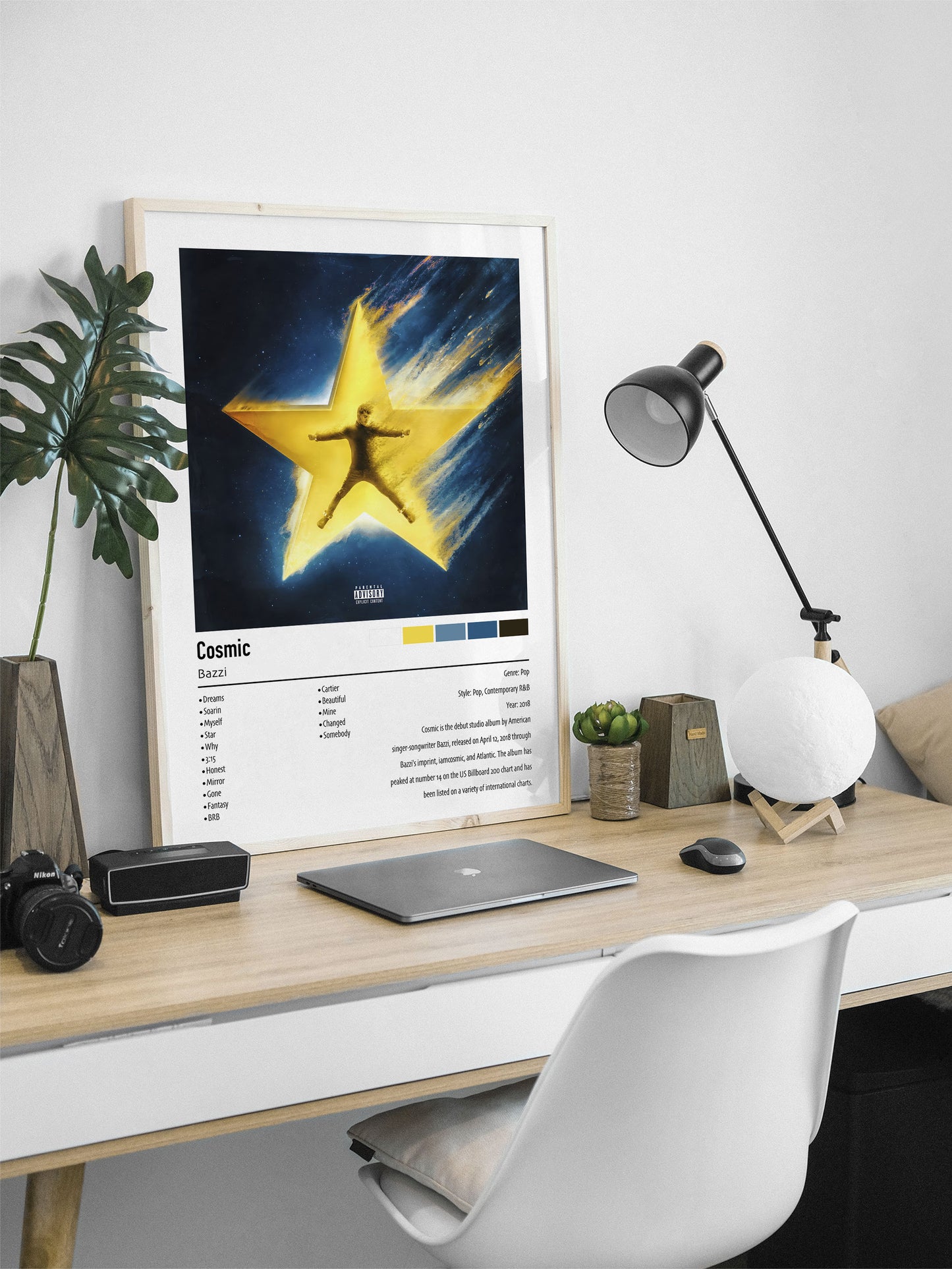 Bazzi | Cosmic | Custom Album Cover Poster Print