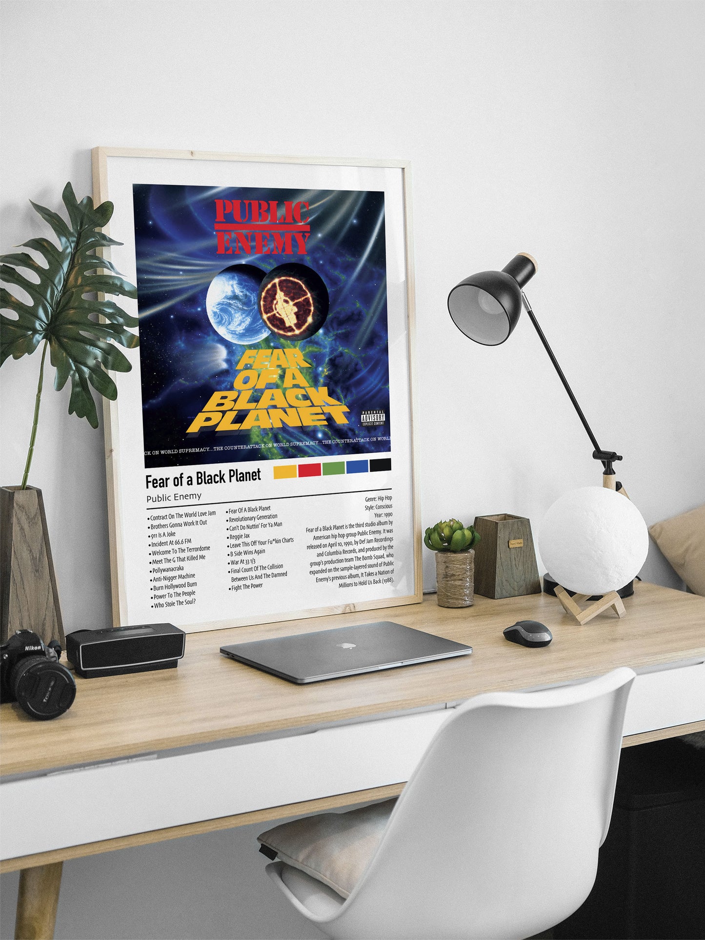 Public Enemy - Fear of a Black Planet | Custom Album Cover Poster Print