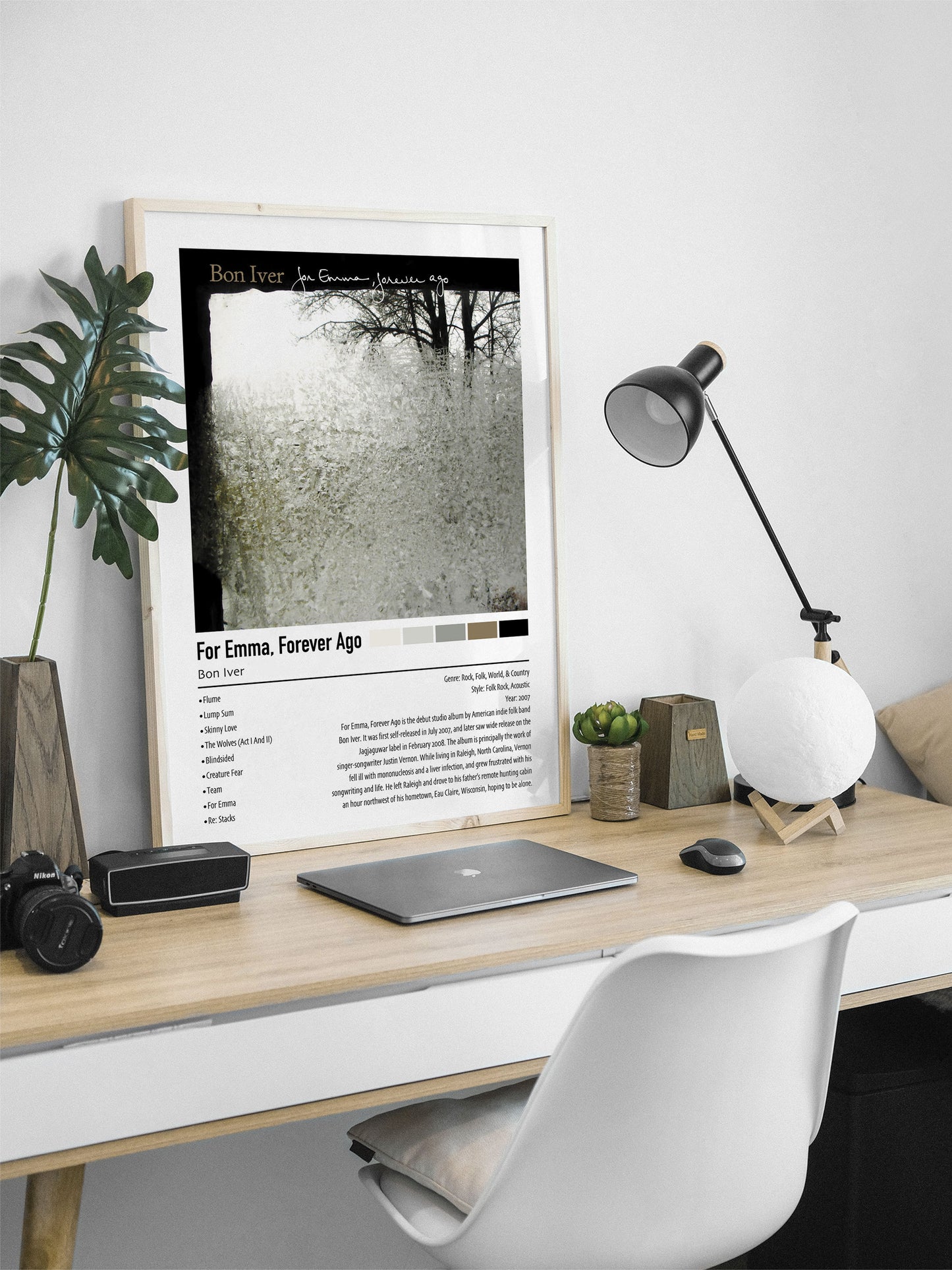 Bon Iver | For Emma, Forever Ago | Custom Album Cover Poster Print