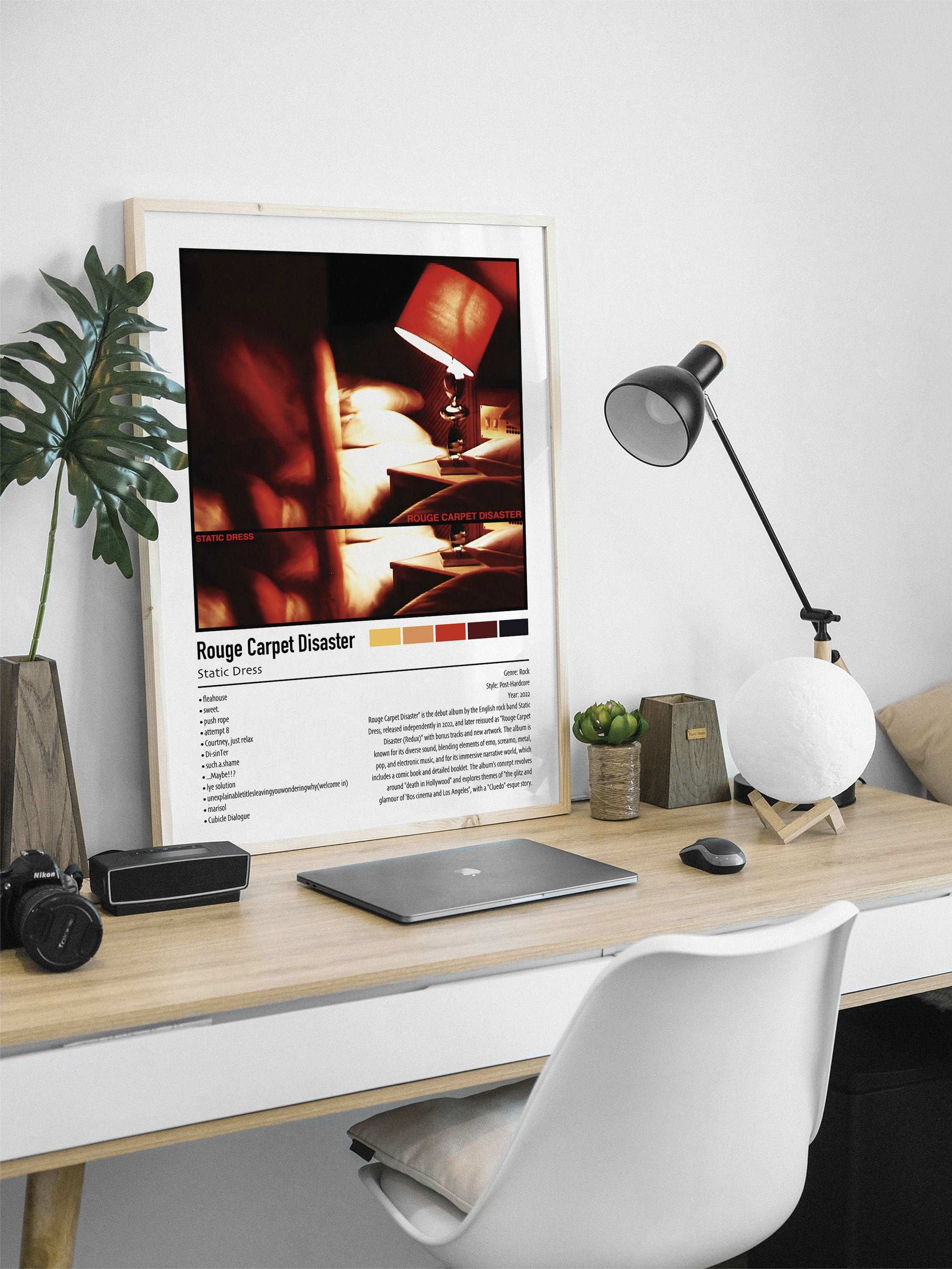 Static Dress | Rouge Carpet Disaster | Custom Album Cover Poster Print