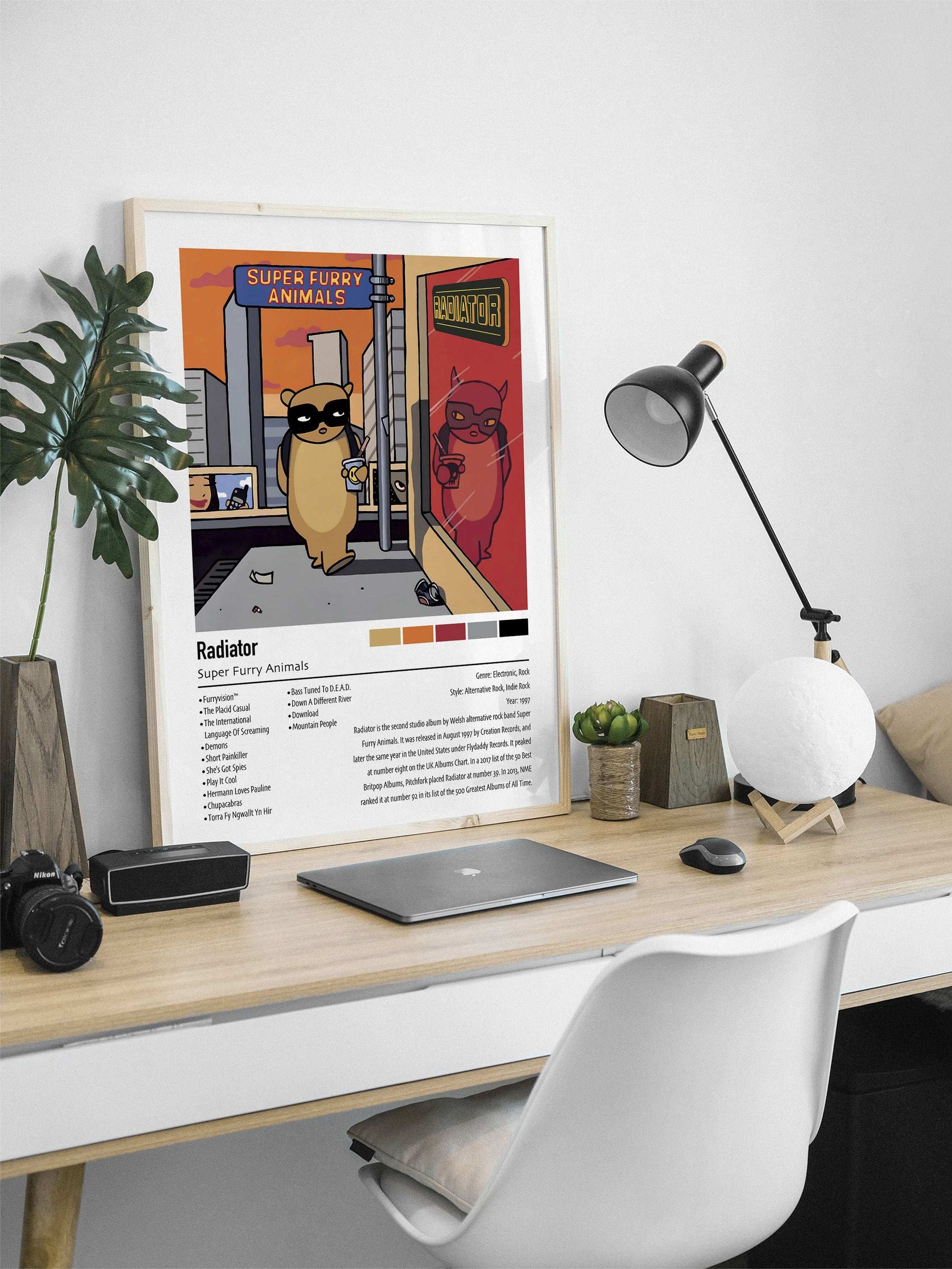Super Furry Animals  | Radiator | Custom Album Cover Poster Print