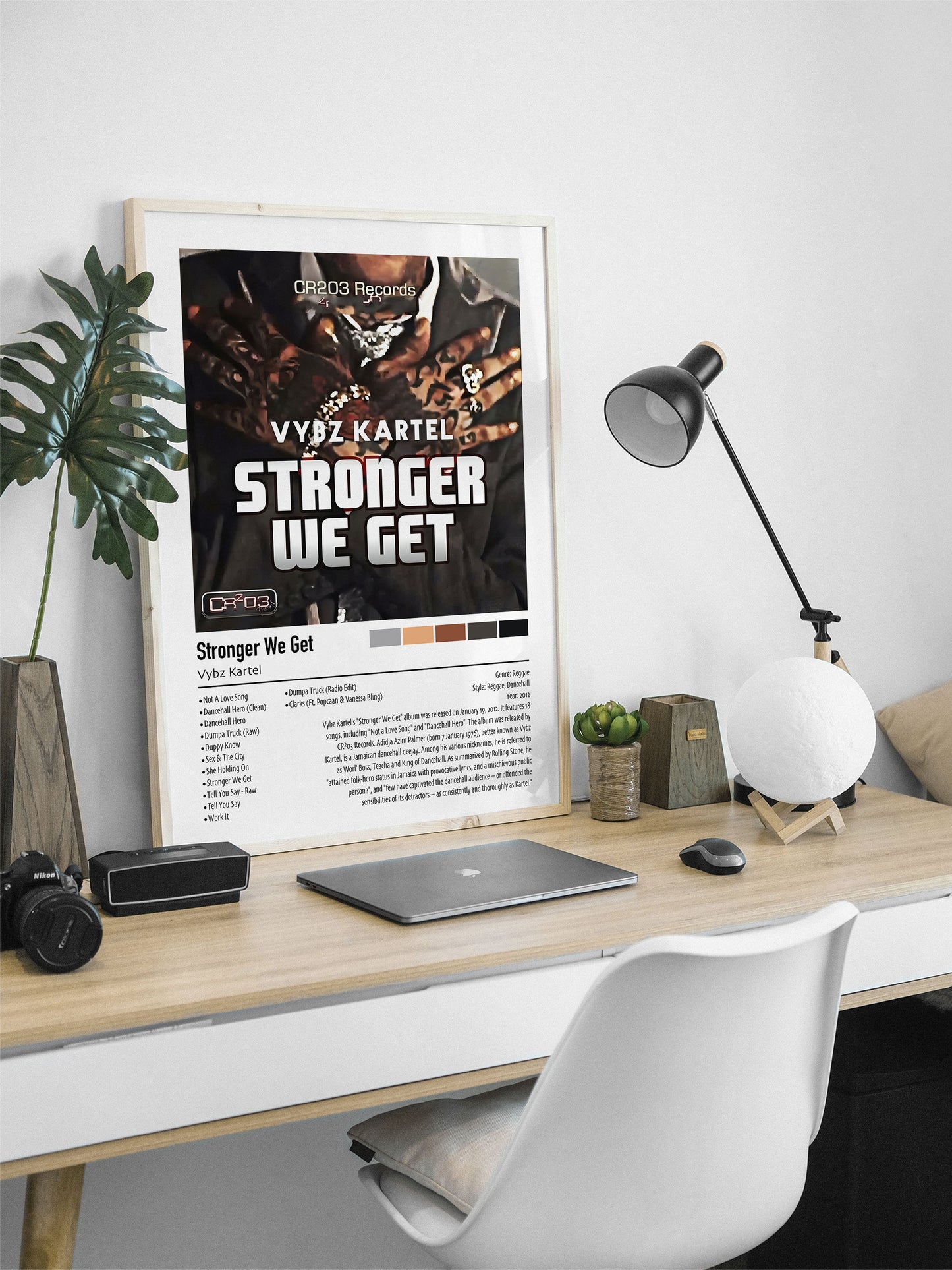 Vybz Kartel | Stronger We Get | Custom Album Cover Poster Print
